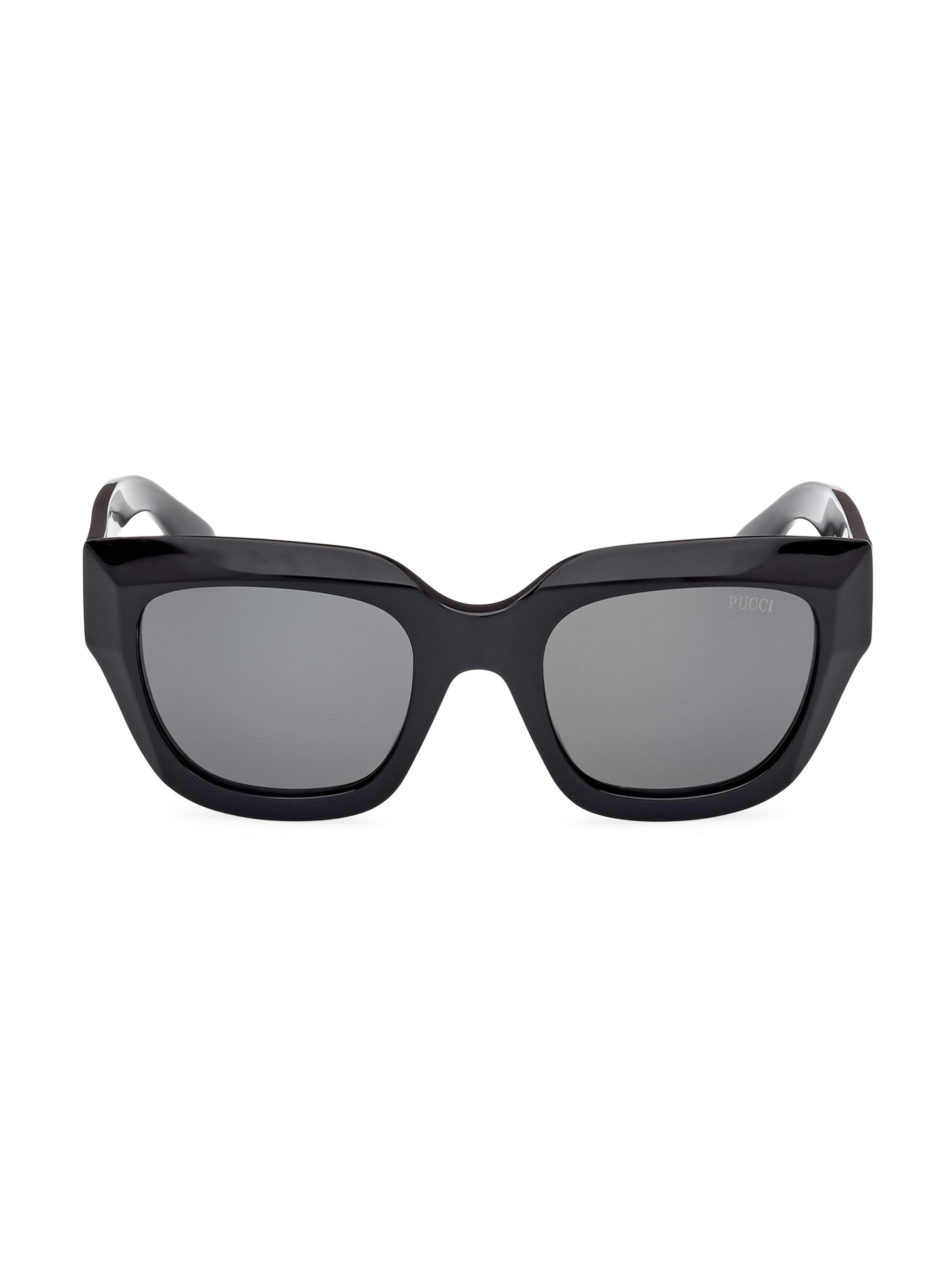 Pucci Women's Butterfly 51MM Sunglasses - Black Smoke