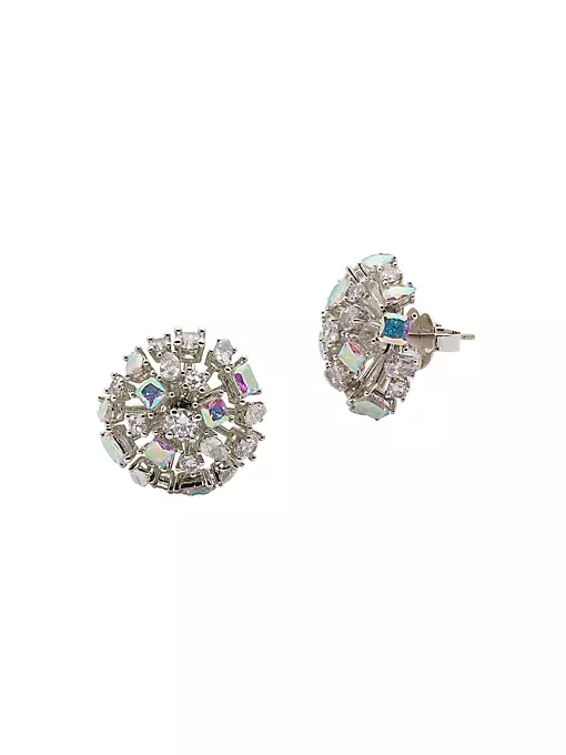 kate spade new york - Silvertone & Cubic Zirconia Cluster Stud Earrings