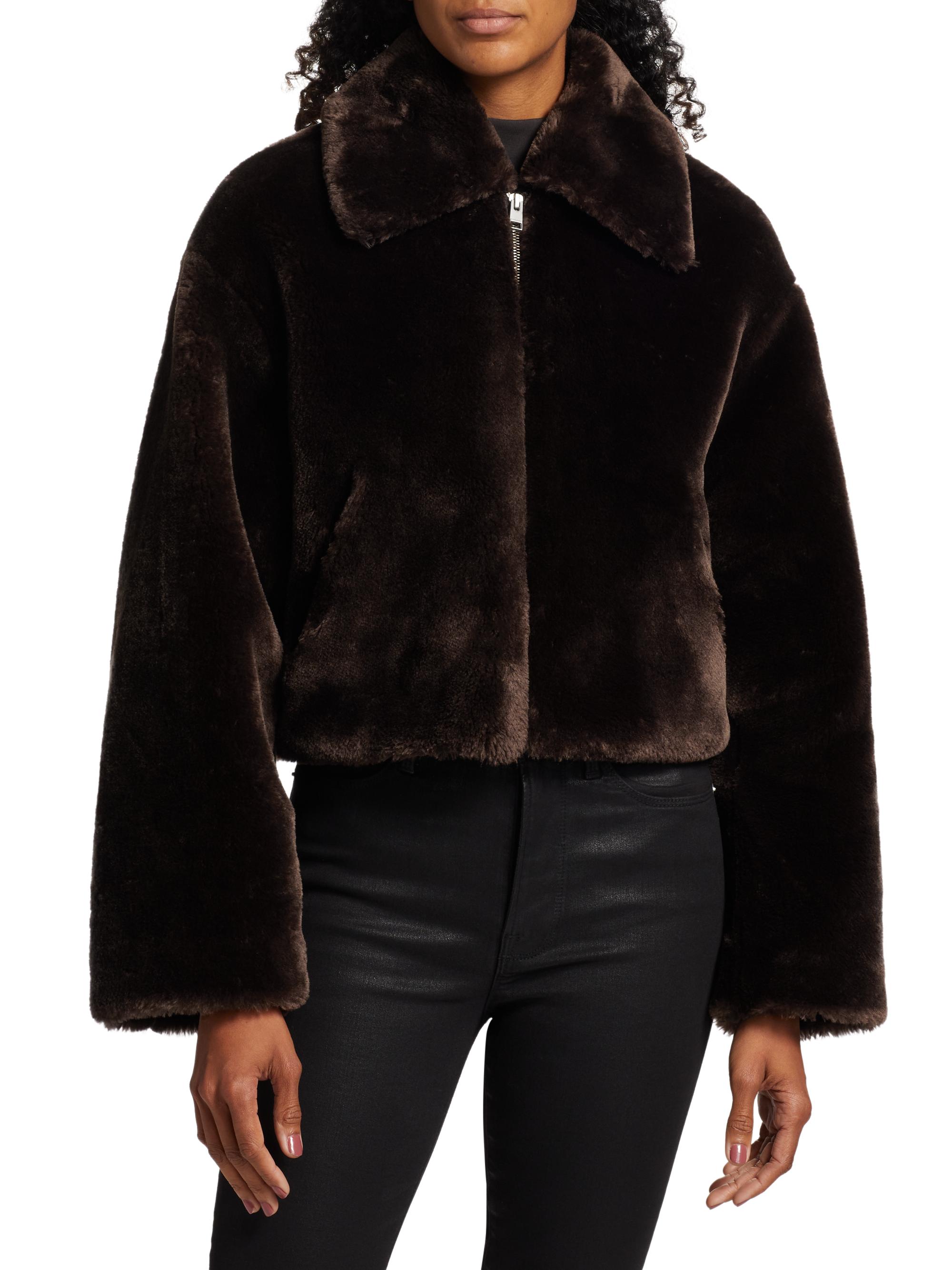 ジャケット・アウター LEINWANDE /Faux-fur Jacket leinwande fur jacket LEINWANDE Faux Fur Jacket leinwände Faux Fur