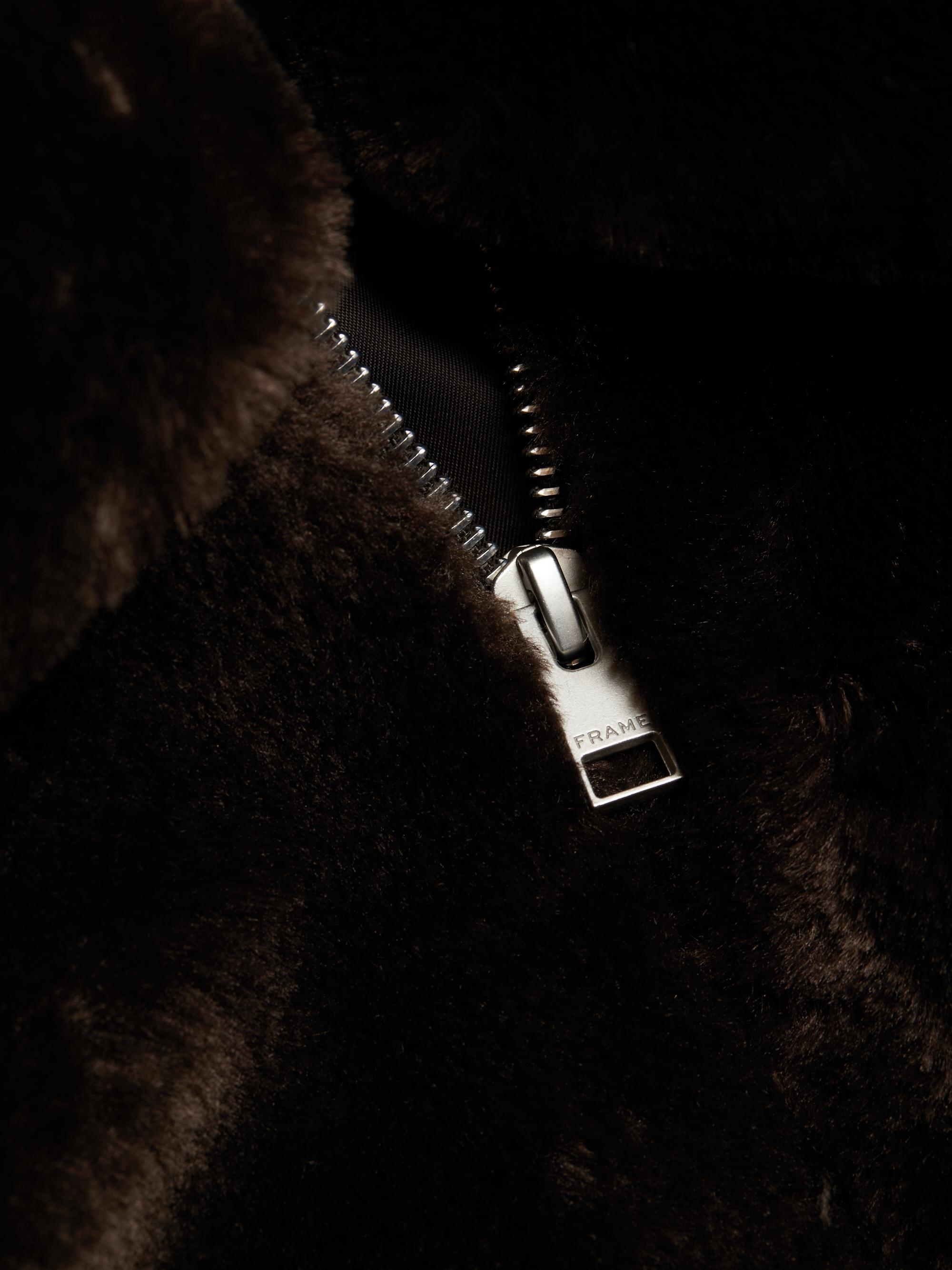 エムミーエメ　Shine bijou fake far jacket black エムミーエメ Shine bijou fake far jacket black Frame Faux