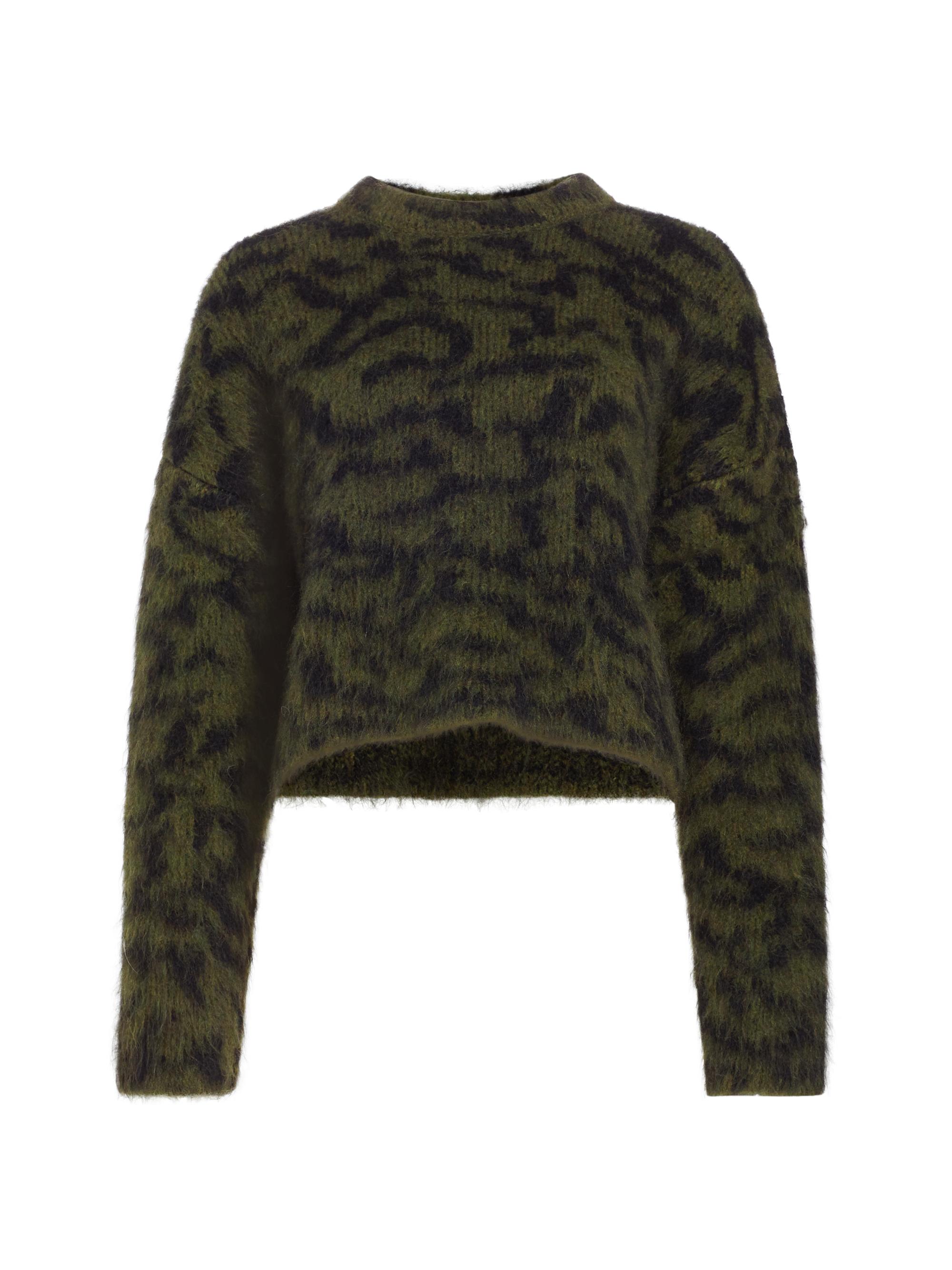 FRAME Women's Abstract Crewneck Sweater - Surplus Multi