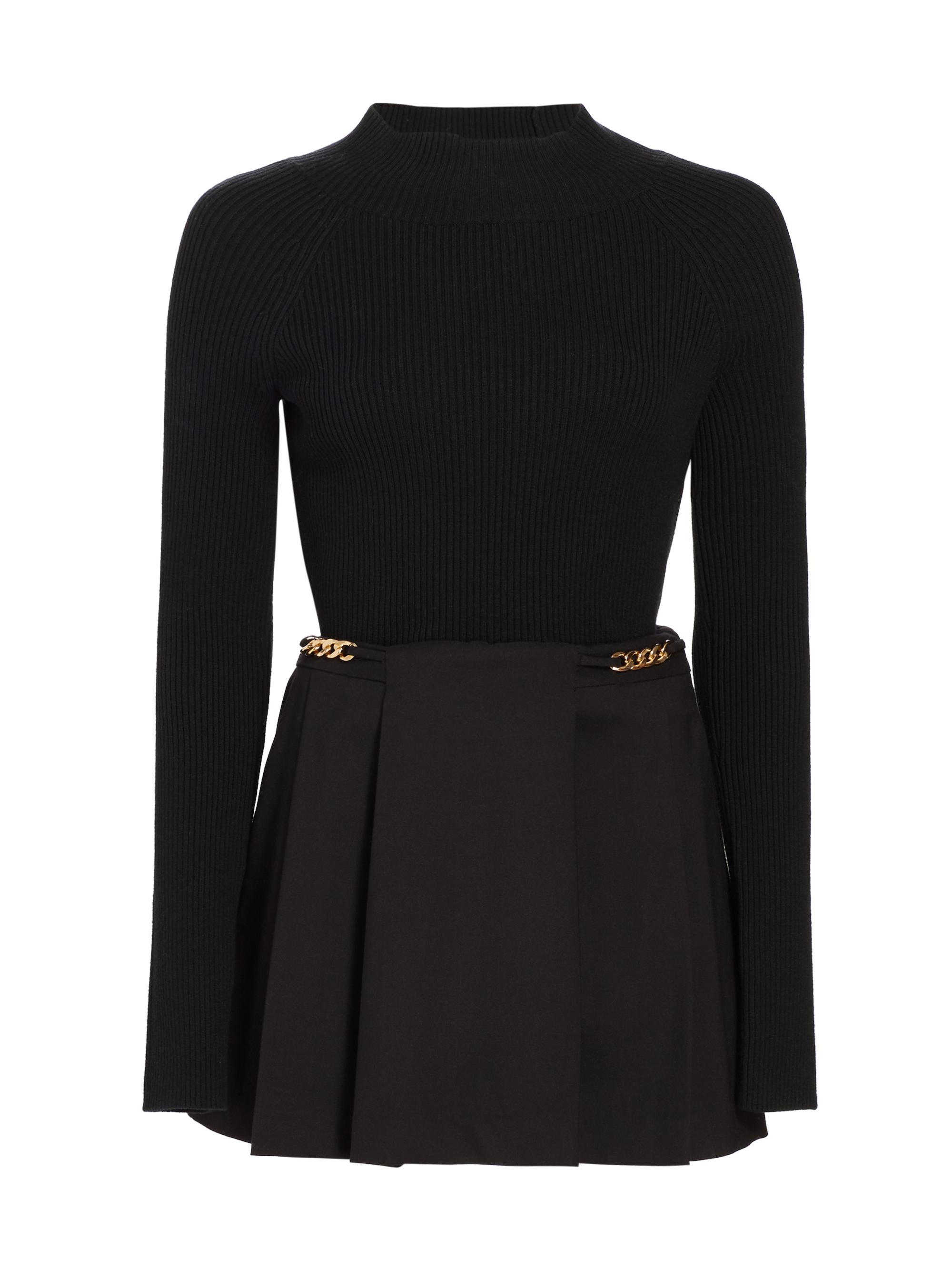 Derek Lam 10 Crosby Women's Filomena Pleated Minidress - Black