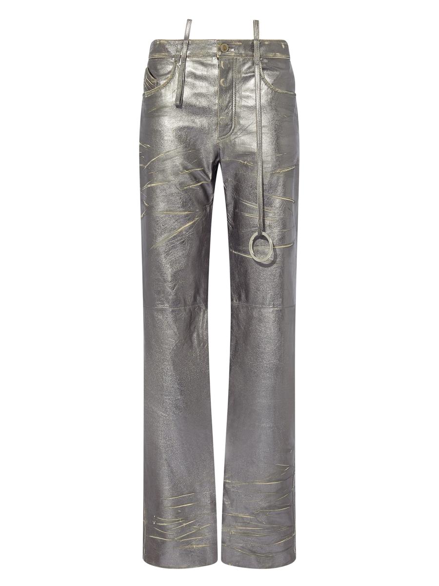 パンツ THE ATTICO Palazzo pants Cutout cargo jeans in blue - The Attico | Mytheresa