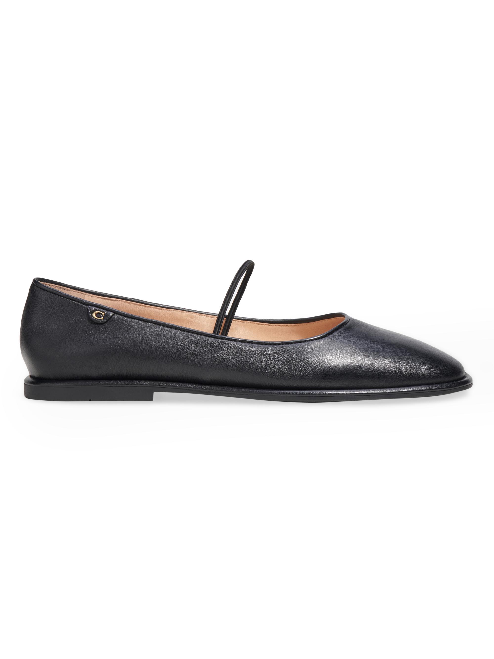 COACH Women's Emilia Leather Mary Janes - Black