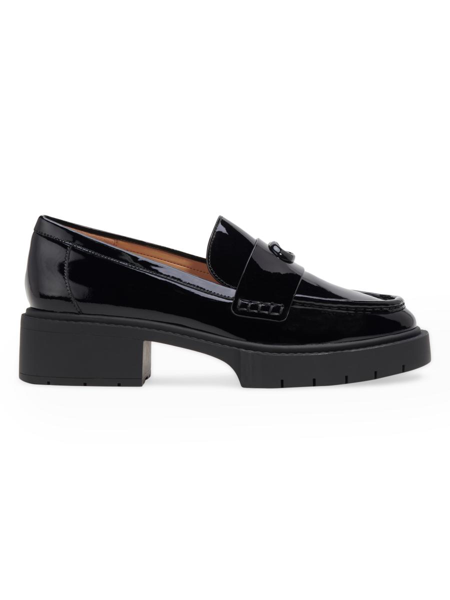 COACH Leah 38MM Patent Leather Loafers | Saks Fifth Avenue