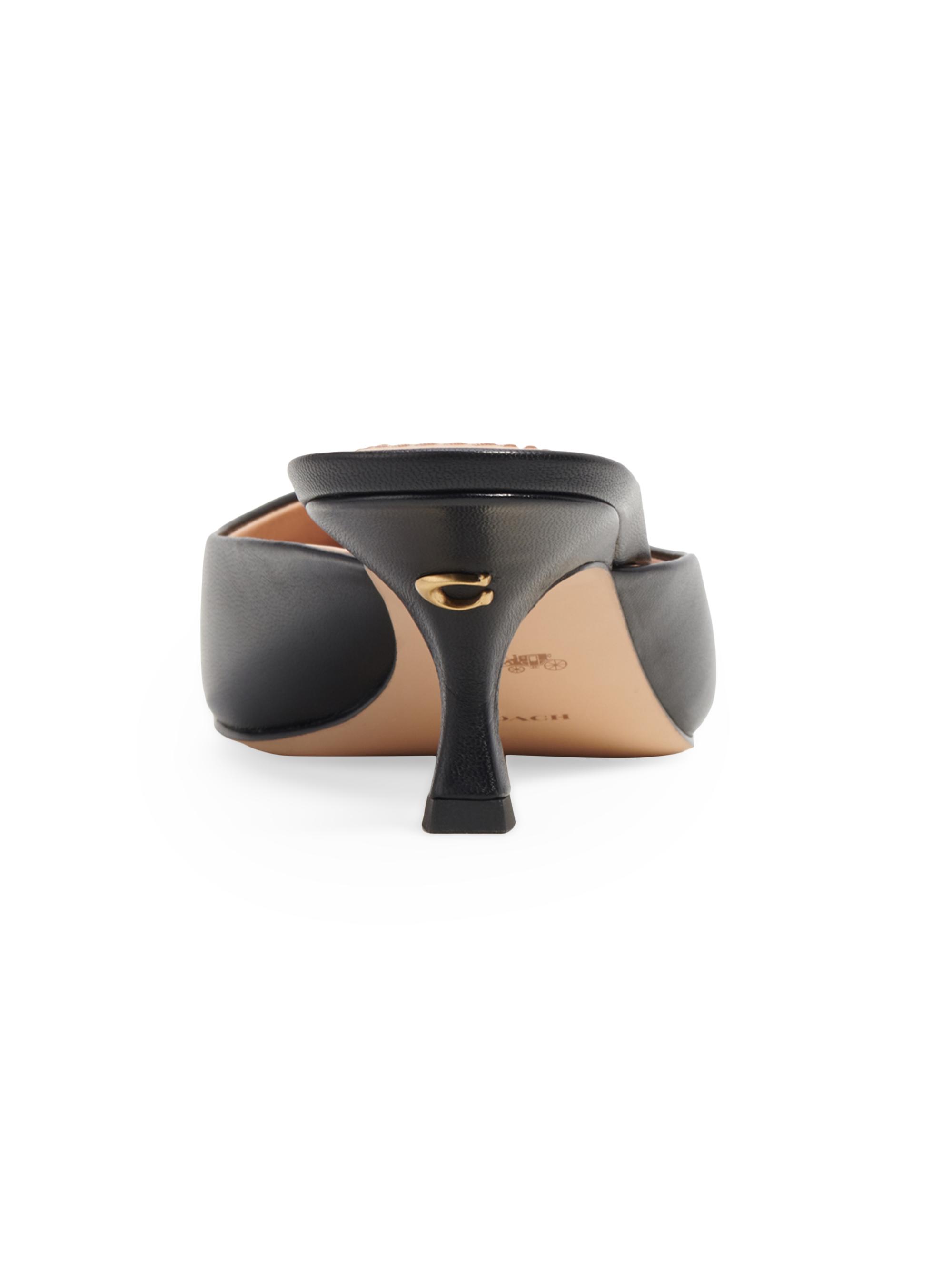 COACH Renn 57MM Leather Mules | Saks Fifth Avenue