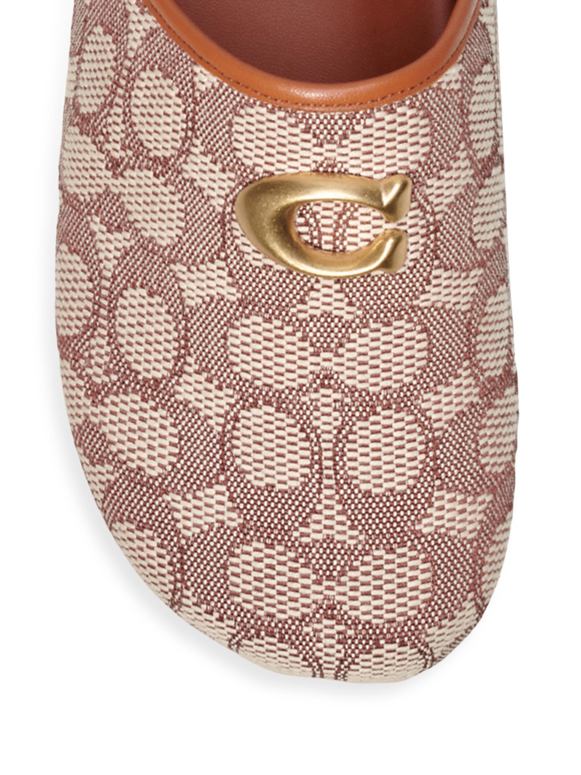 COACH Hadley Signature Jacquard Mules Saks Fifth Avenue