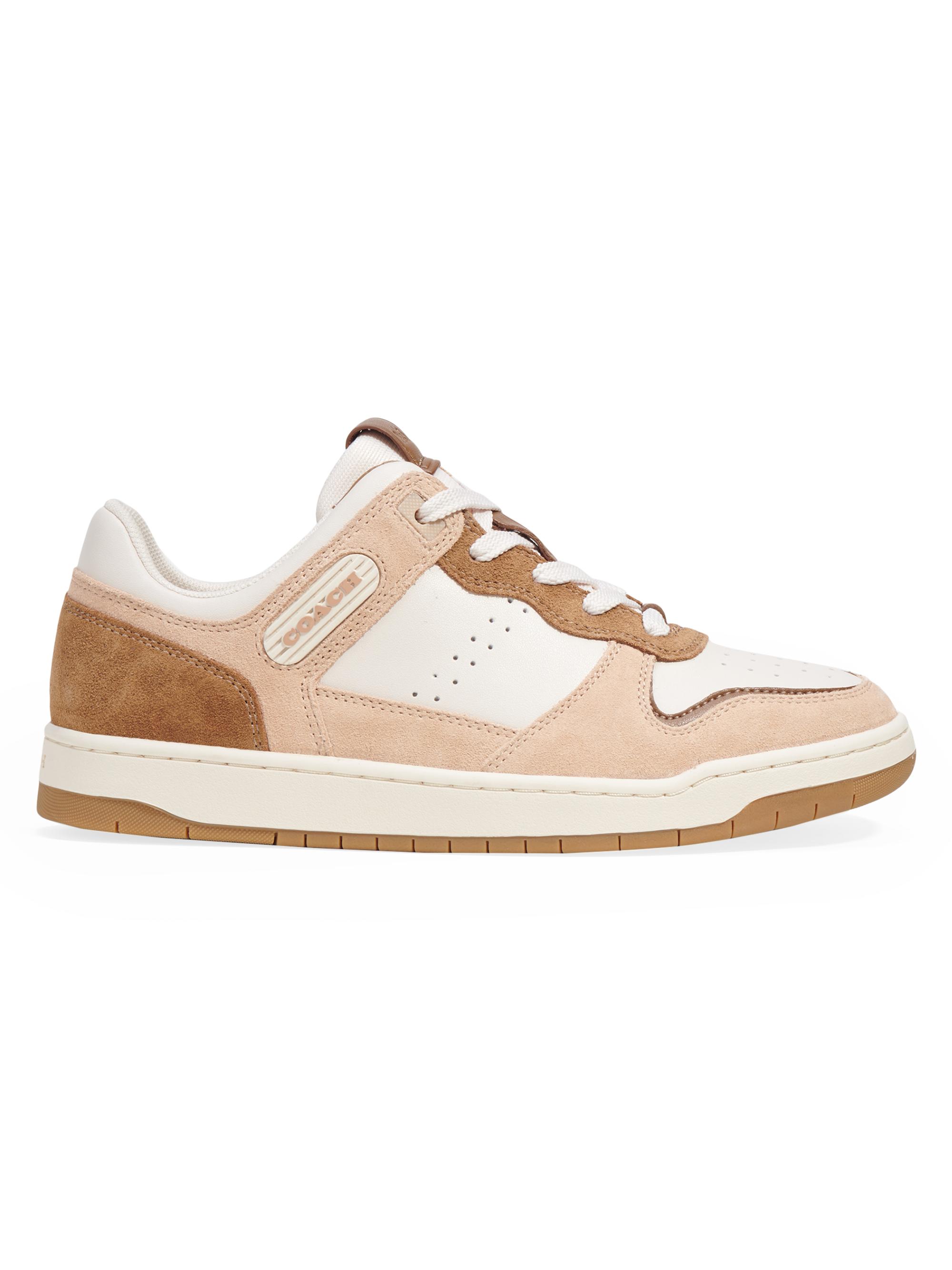 COACH C201 Suede & Leather Low-TopSneakers | Saks Fifth Avenue
