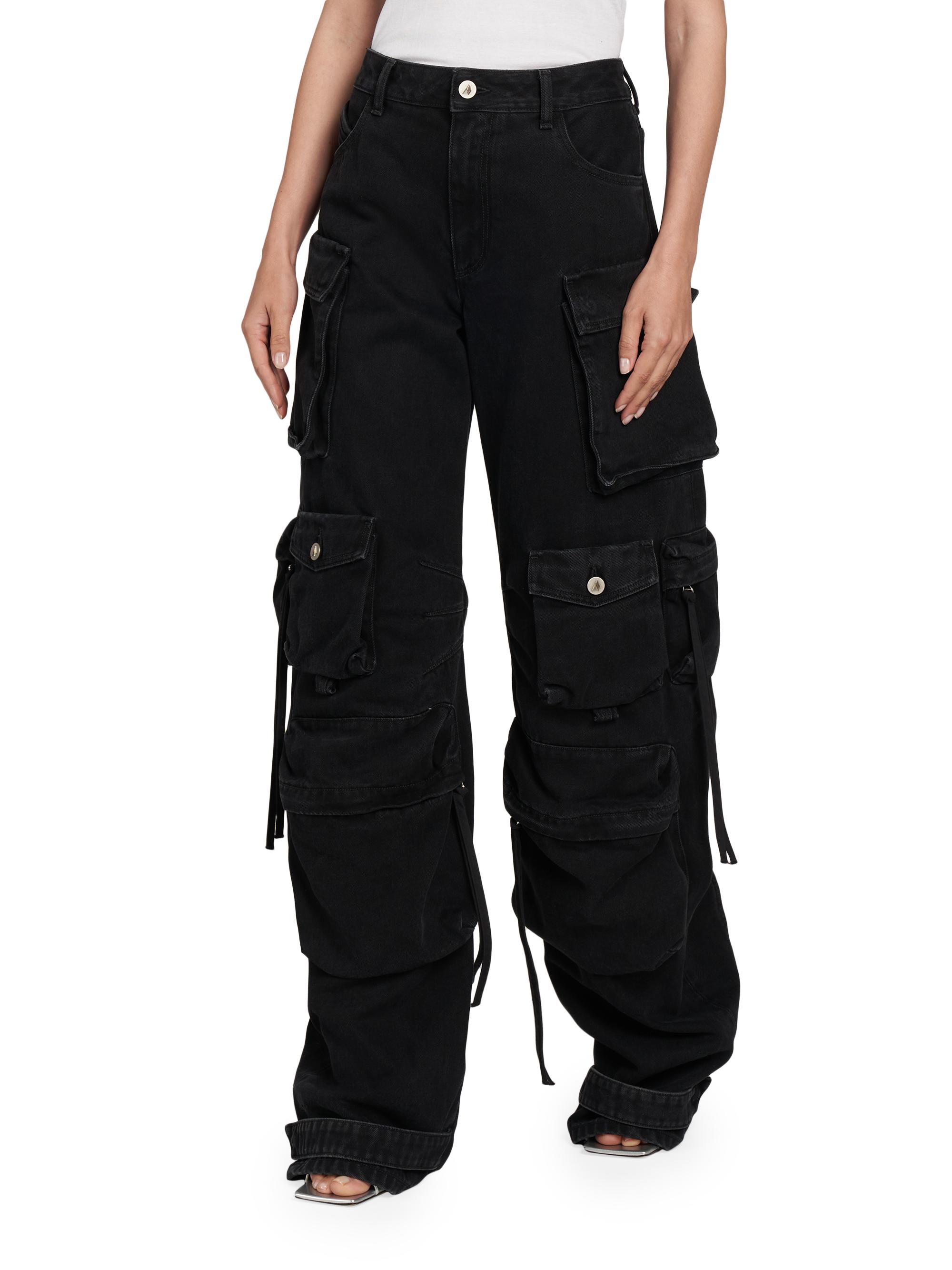 The Attico Denim Cargo Pants | Saks Fifth Avenue