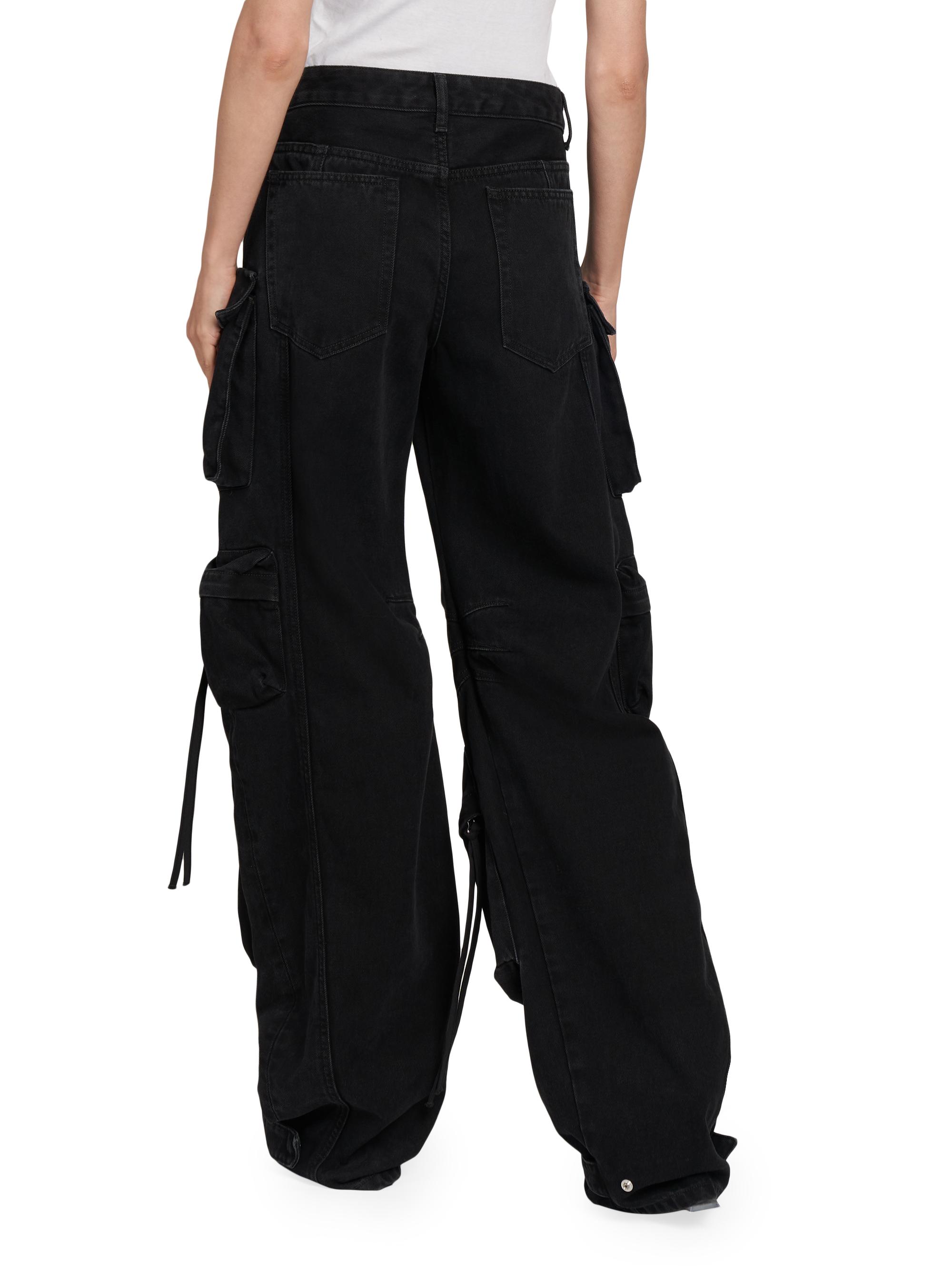 The Attico Denim Cargo Pants | Saks Fifth Avenue