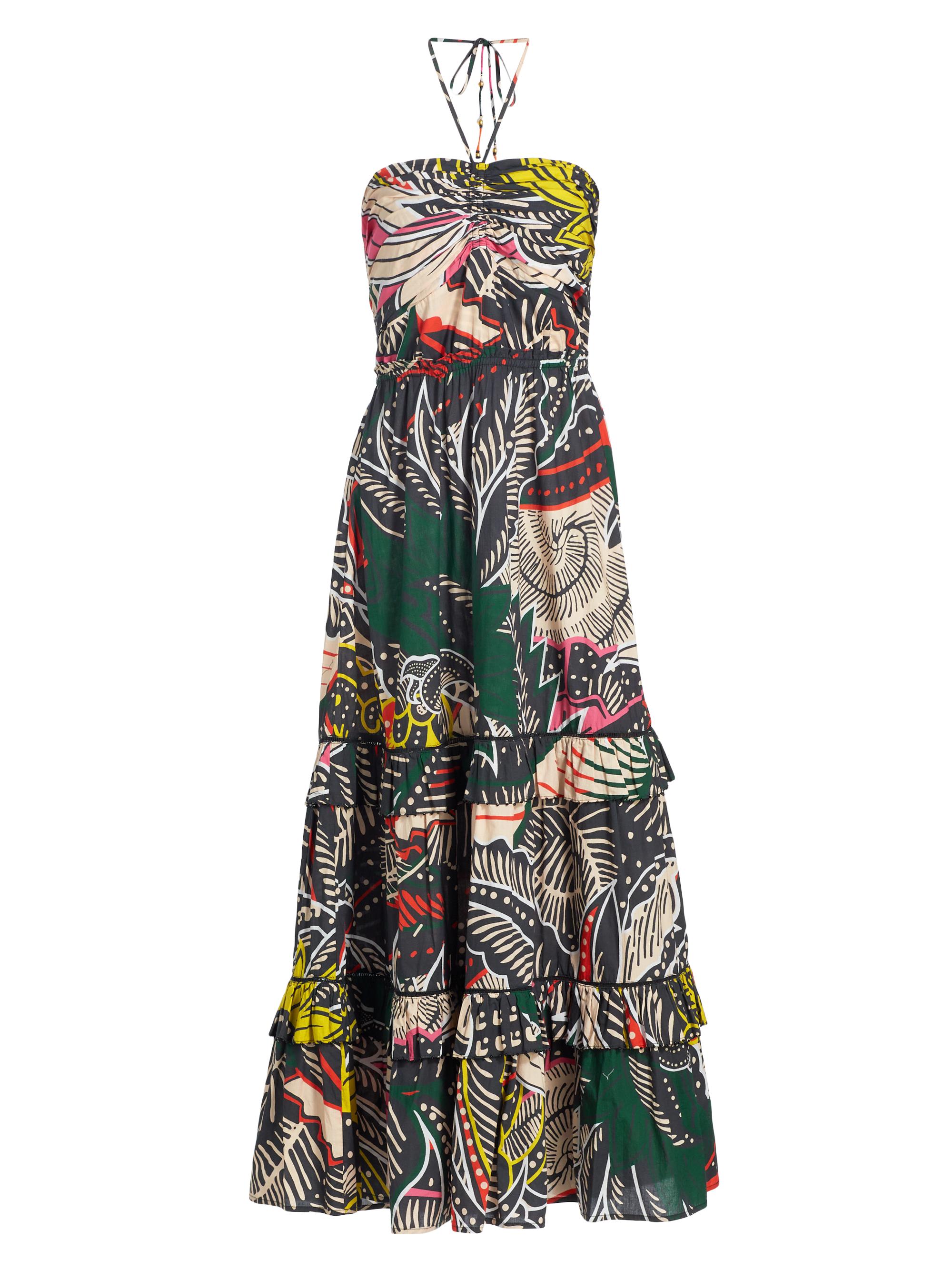 Figue June Abstract Cotton Halter Maxi Dress | Saks Fifth Avenue