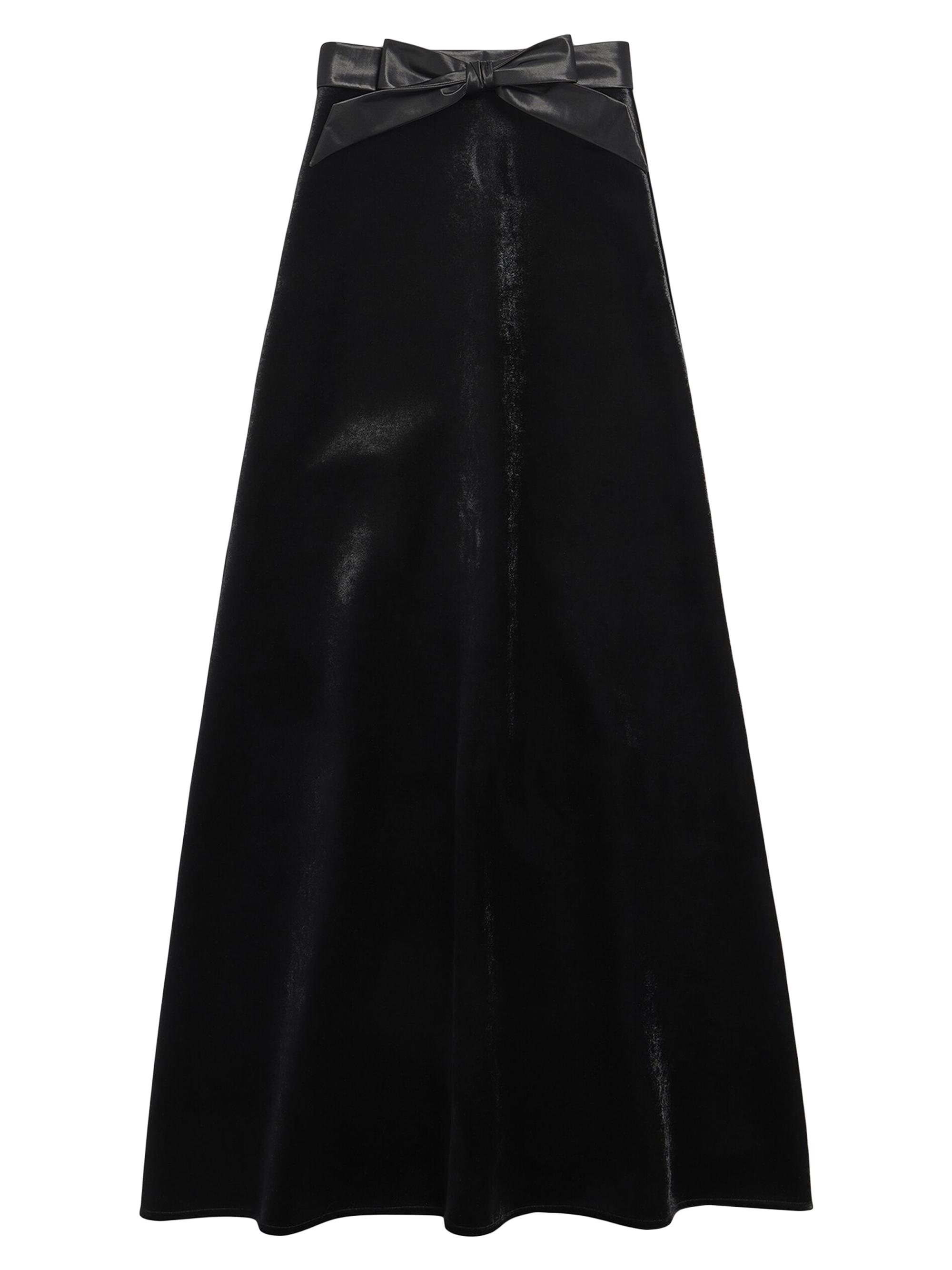 Balenciaga Women's Maxi A-Line Skirt - Black