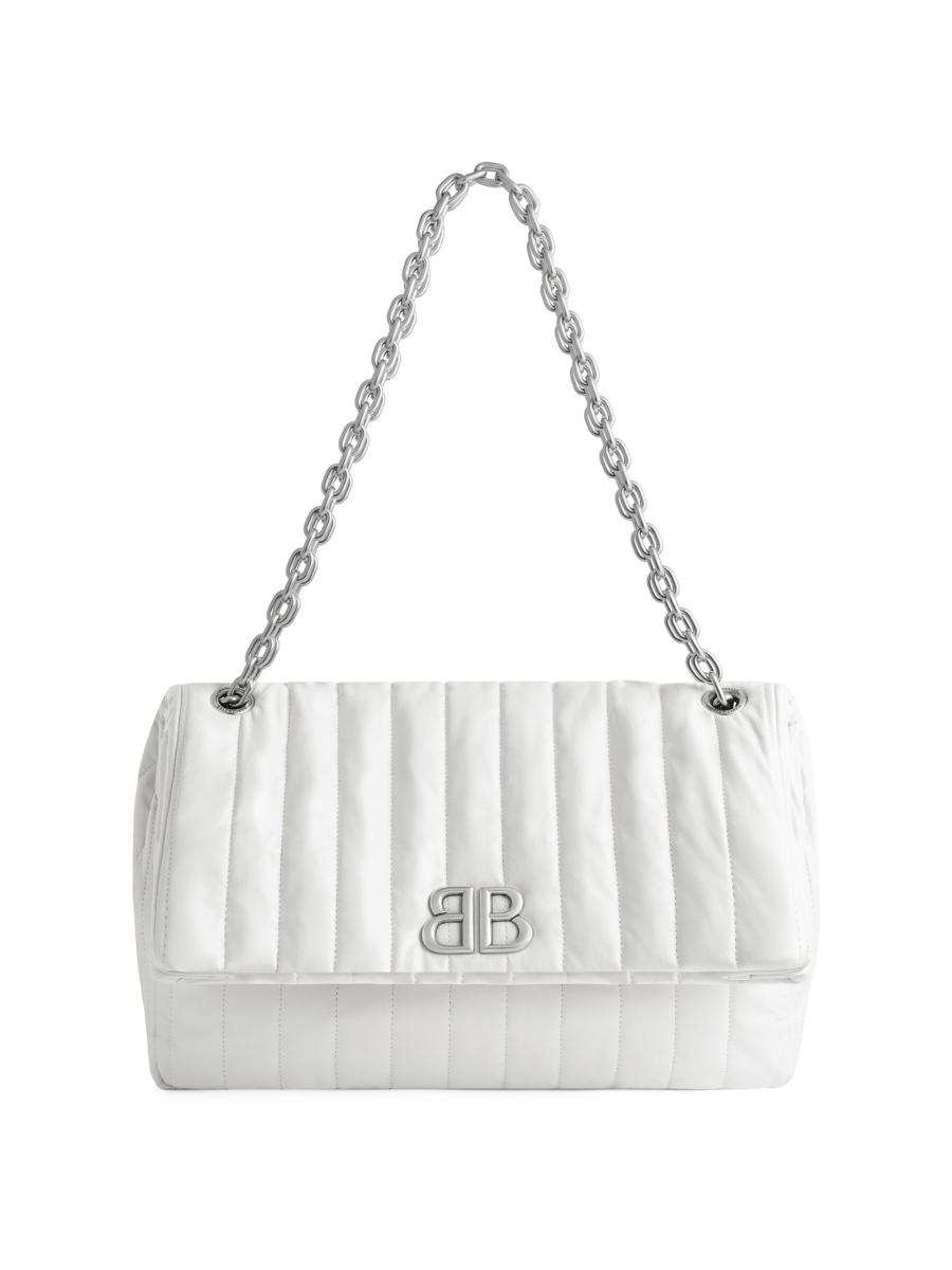Balenciaga Monaco Medium Chain Quilted Shoulder Bag | Saks