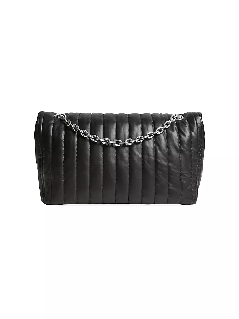 Shop Balenciaga Monaco Medium Chain Shoulder Bag Quilted