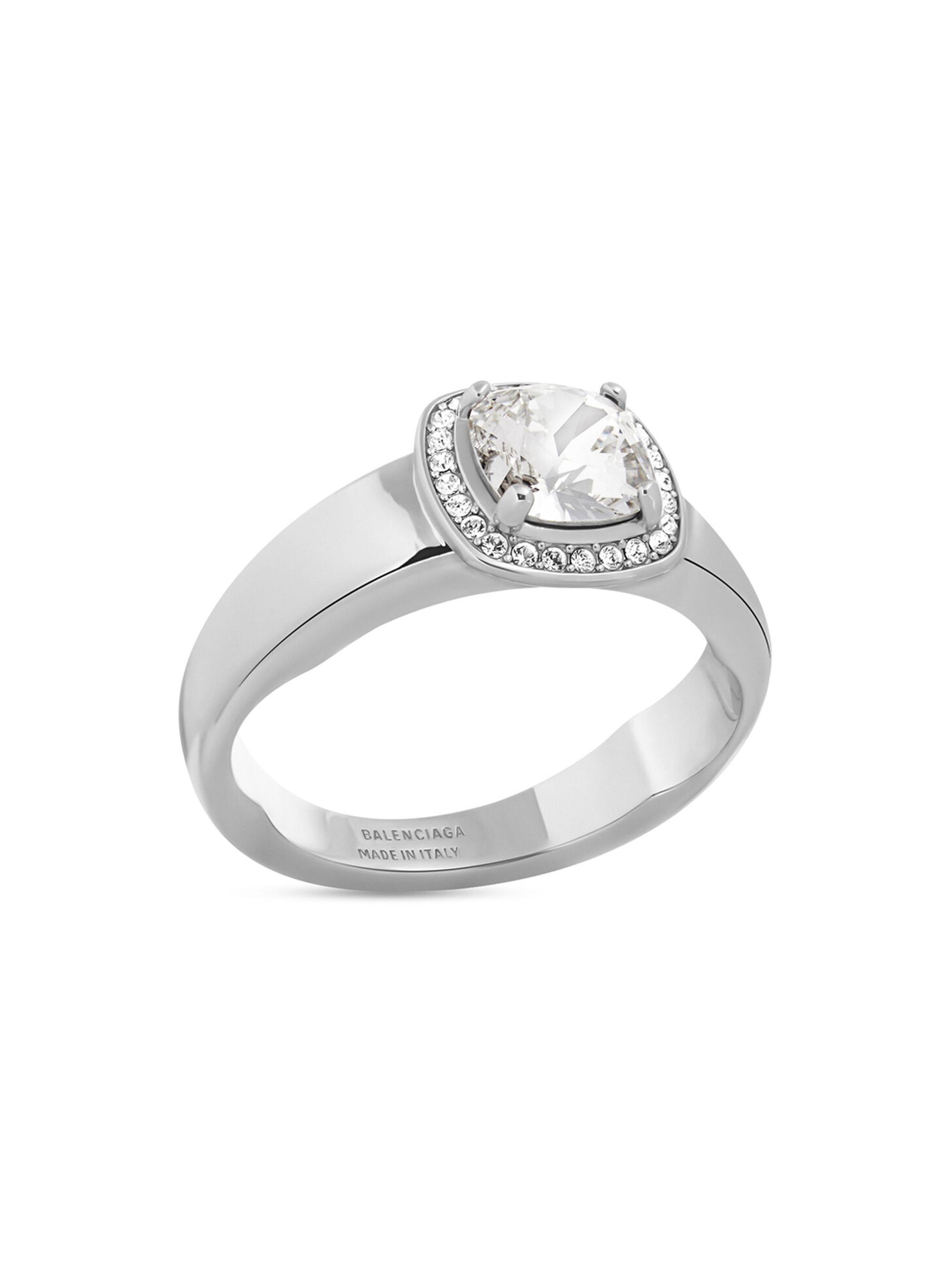Balenciaga Women's Maxi Solitaire Ring - Silver