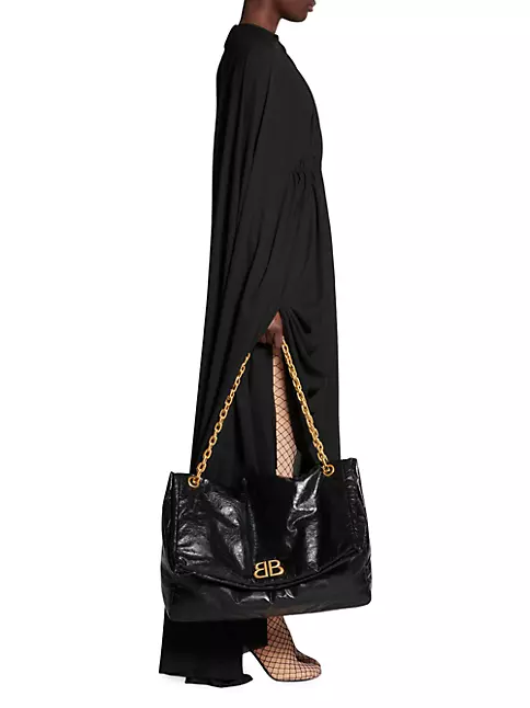 Shop Balenciaga Monaco Large Chain Shoulder Bag