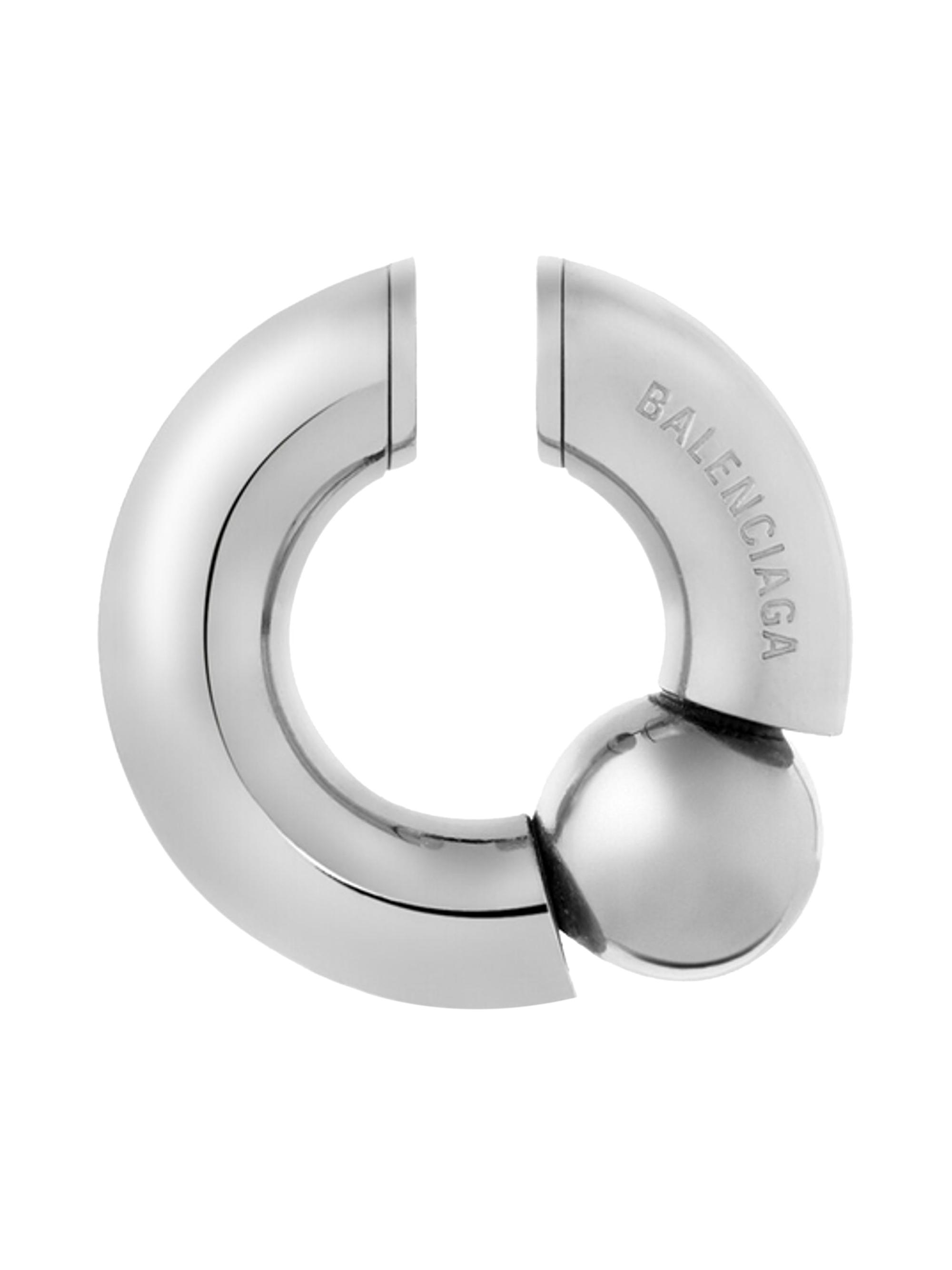 Balenciaga Women's Mega Ear Cuff - Silver