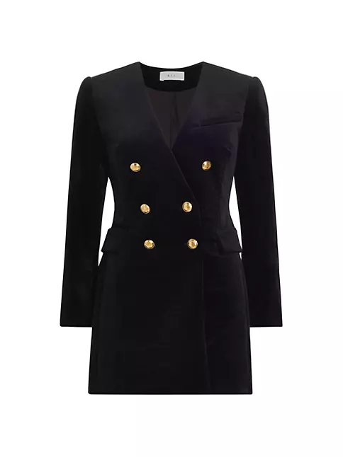 Shop A.L.C. Chelsea Velvet Blazer Dress | Saks Fifth Avenue