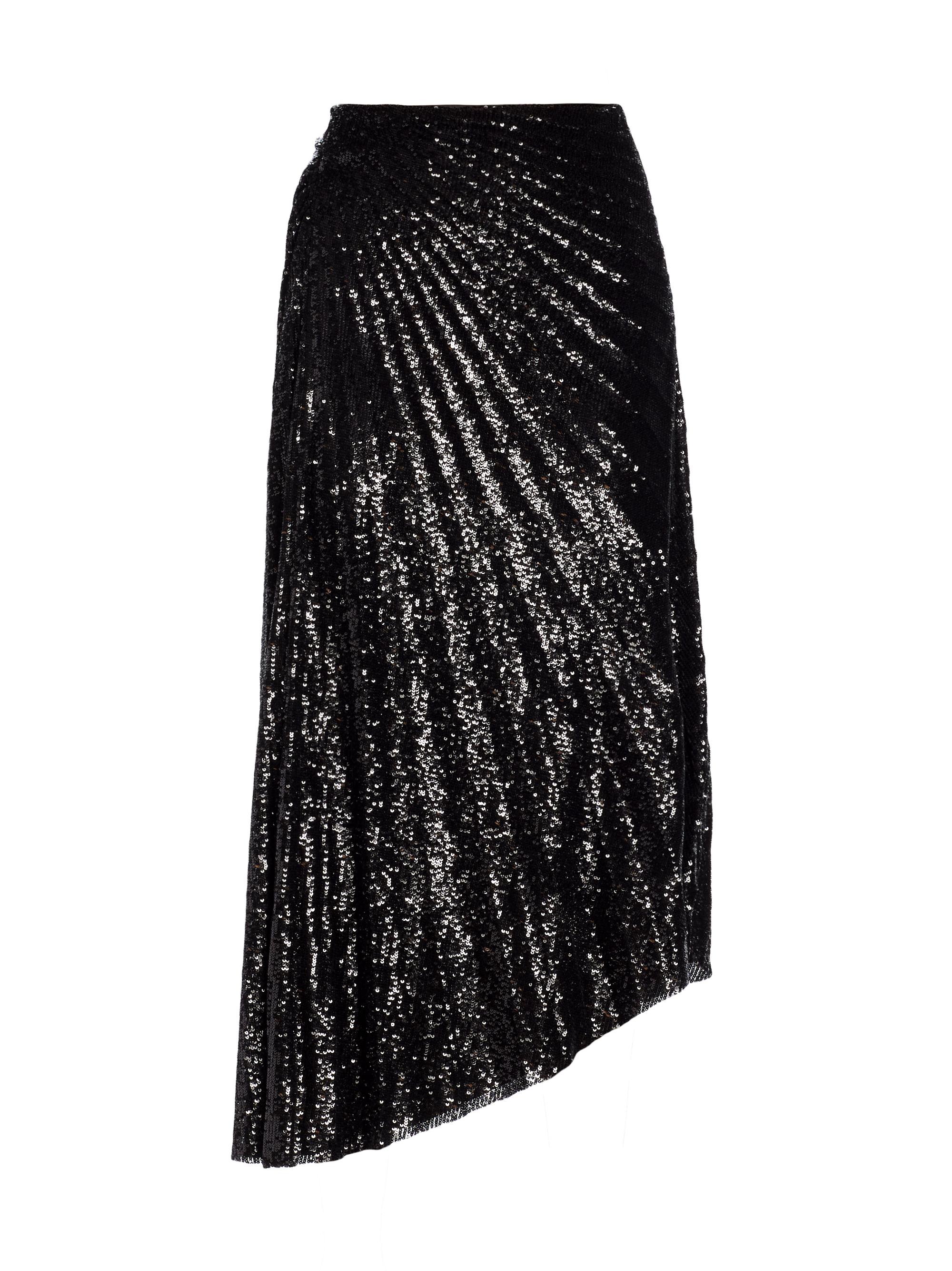 A.L.C. Women's Tori Sequined Pleated Midi-Skirt - Black