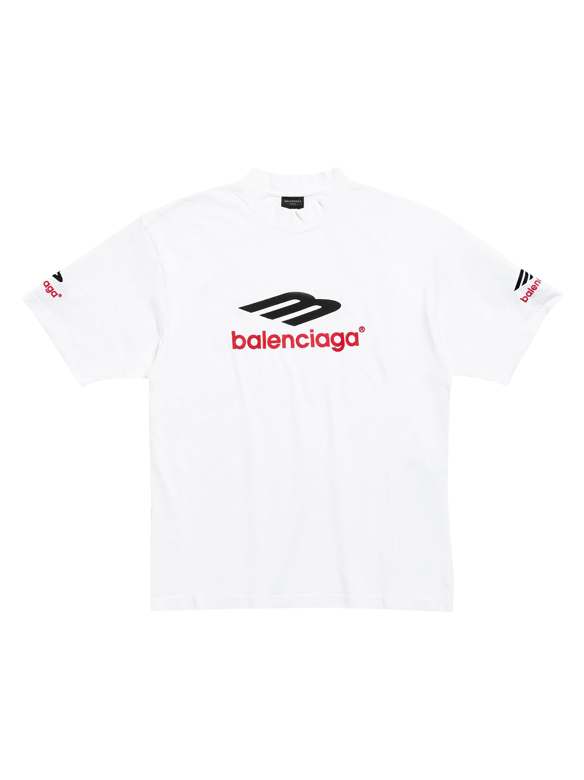 Balenciaga 3B Sports Icon T-Shirt Medium Fit - White Black
