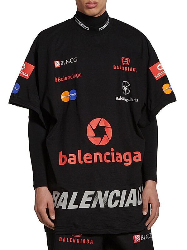 Shop Balenciaga Top League T-shirt Oversized | Saks Fifth Avenue Shop Balenciaga Top League T-shirt Oversized | Saks Fifth Avenue