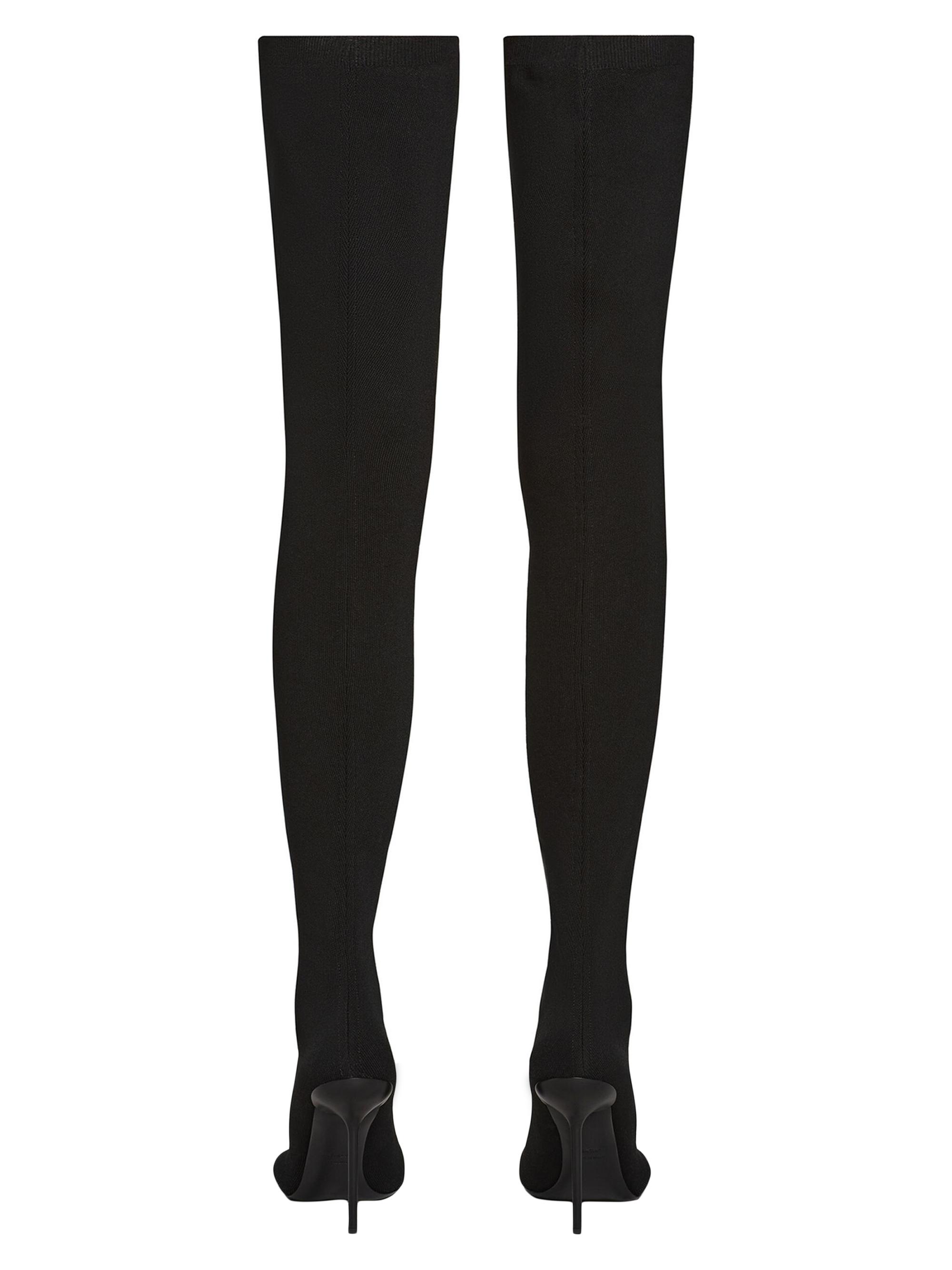 BALENCIAGA Anatomic 110 カーフハイブーツ Women's Anatomic Bootie in Black | Balenciaga US