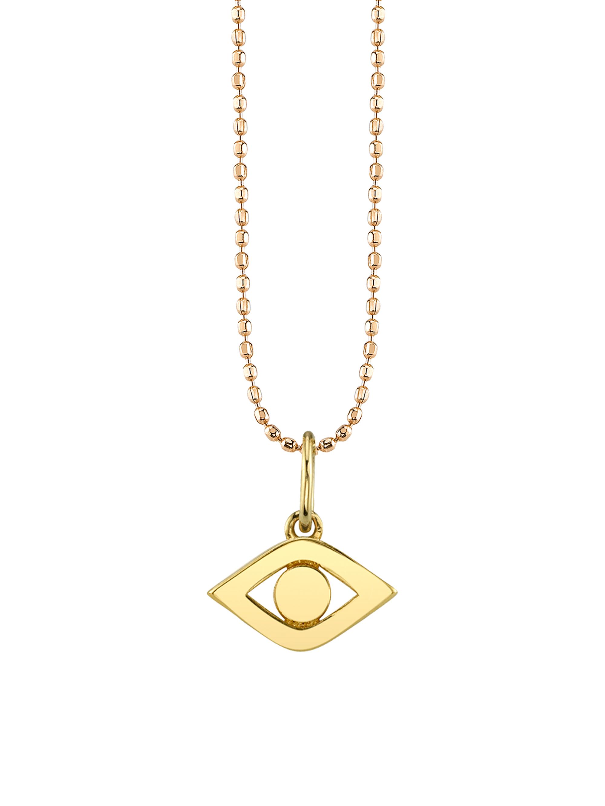 Sydney Evan Women's 14K Yellow Gold  Evil Eye Pendant Necklace - Yellow Gold
