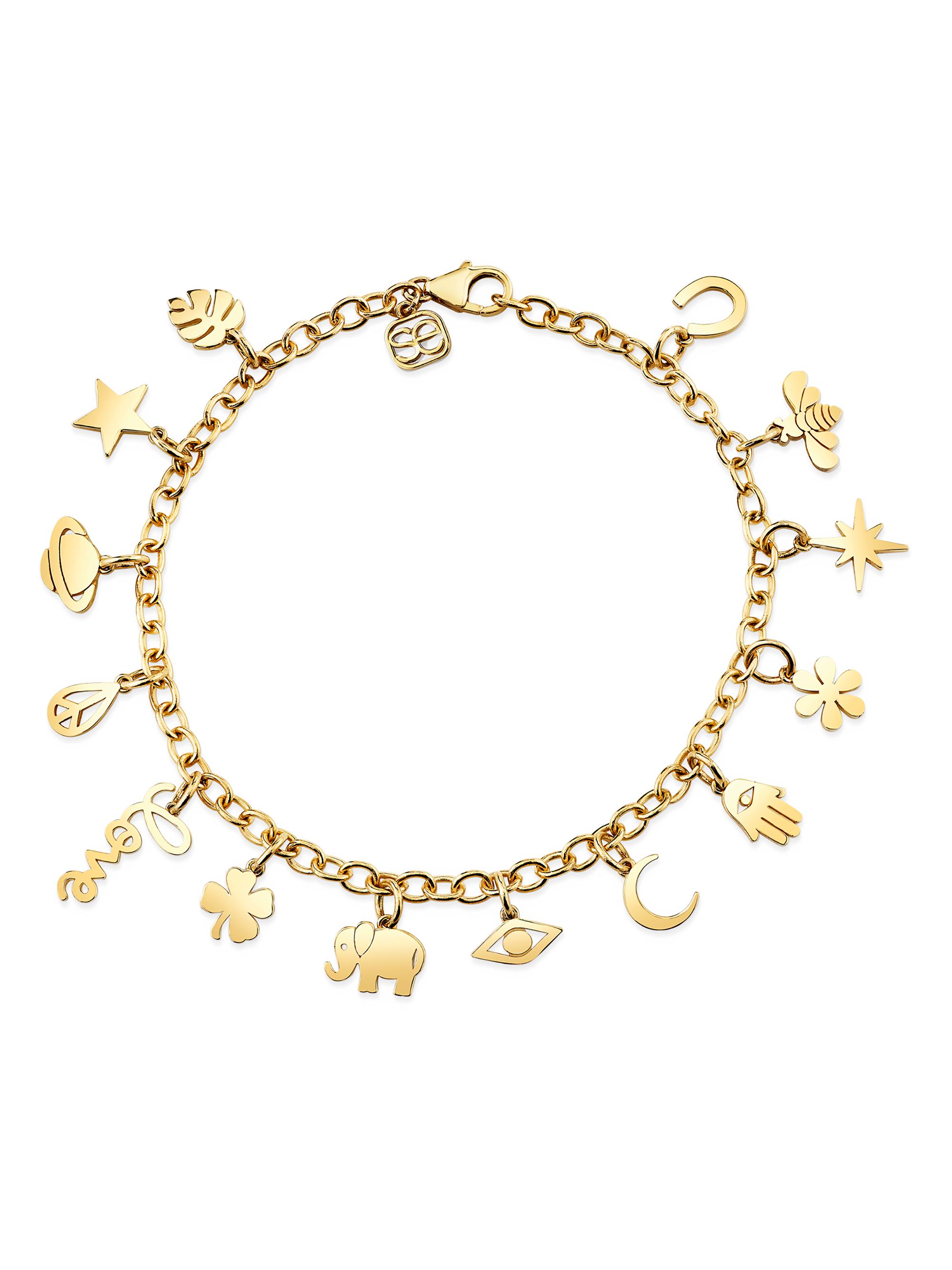 Sydney Evan Women's Pure 14K Yellow Gold Charm Bracelet - Yellow Gold