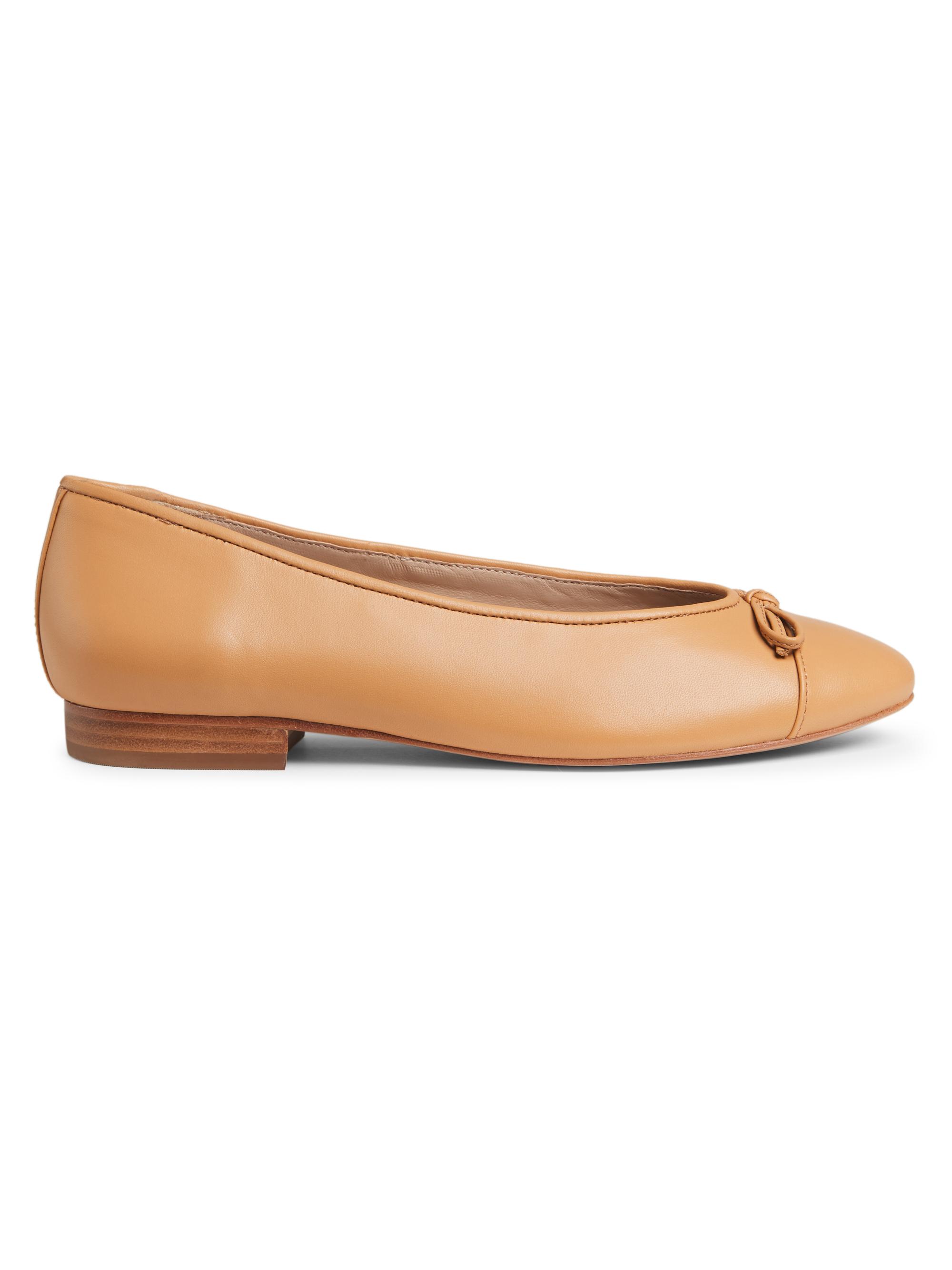 Saks Fifth Avenue Women's COLLECTION Leather Ballet Flats - Camel