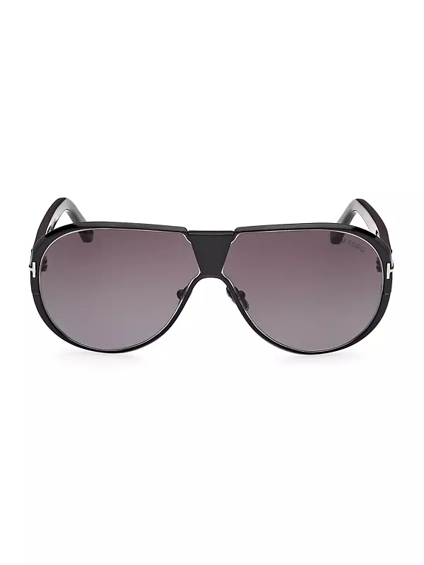 Gucci Brow Bar Aviator Sunglasses, 64mm