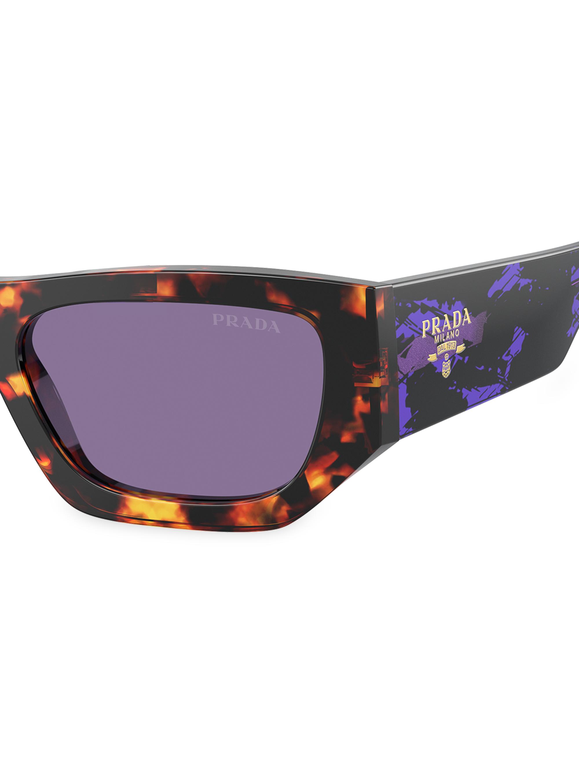 Prada 0PR A01S 53MM Pillow Sunglasses | Saks Fifth Avenue