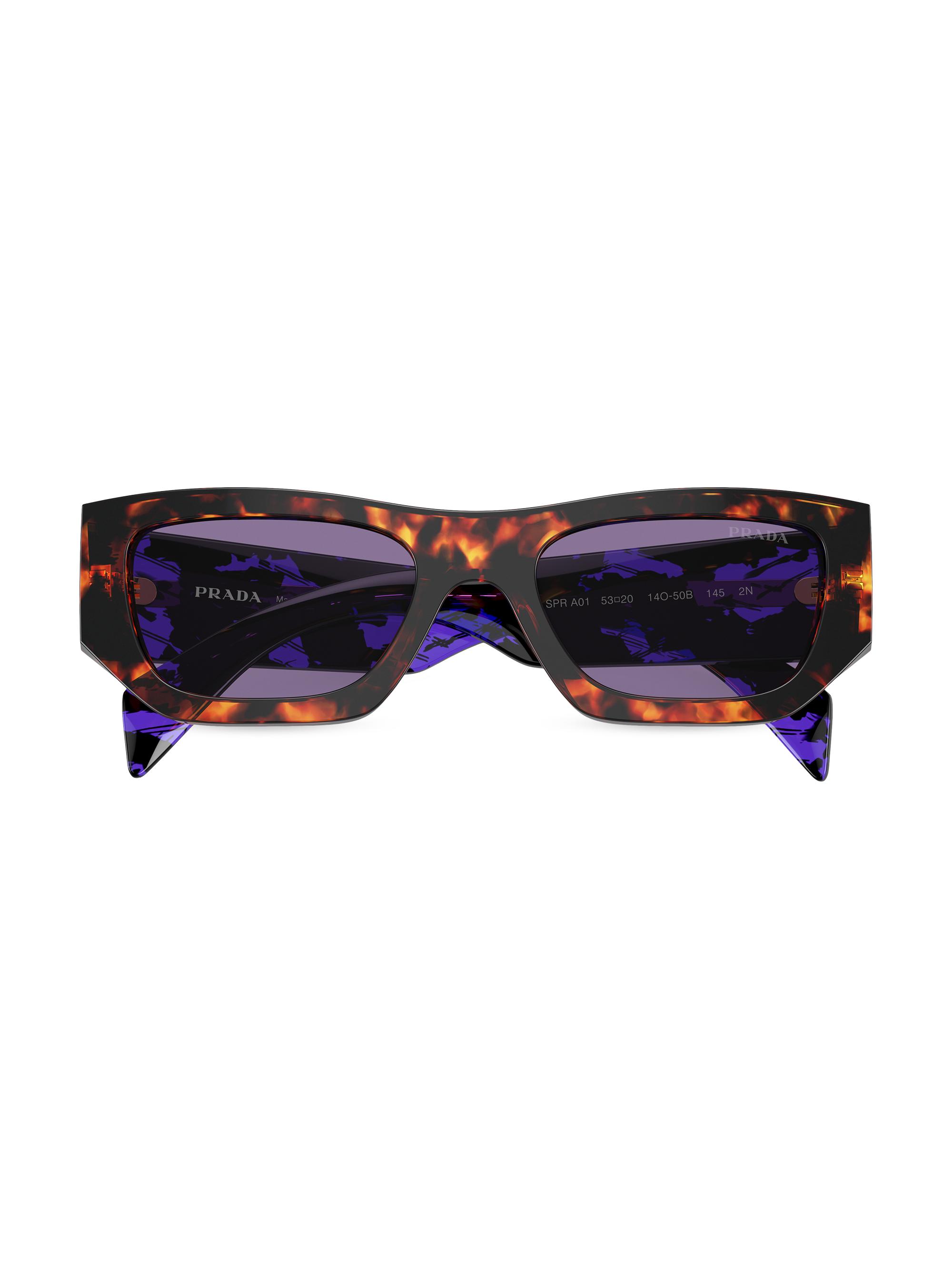 Prada 0PR A01S 53MM Pillow Sunglasses | Saks Fifth Avenue