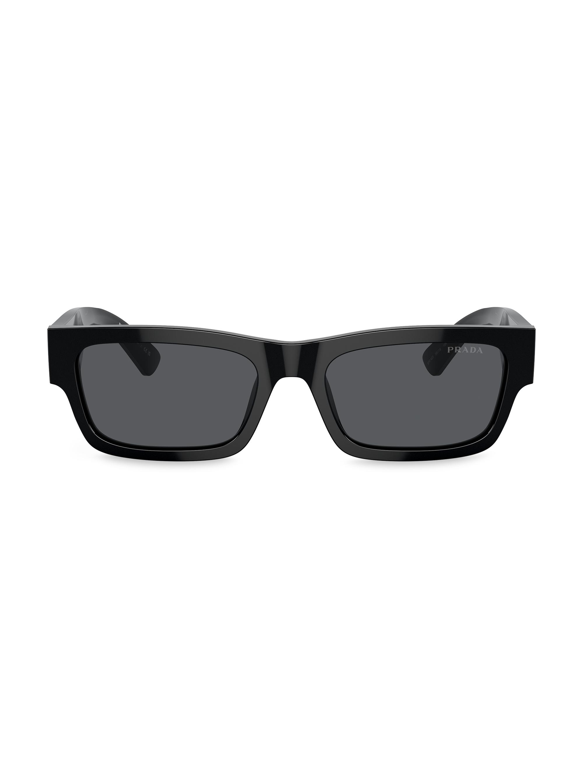 Prada 0PR A03S 56MM Rectangular Sunglasses | Saks Fifth Avenue