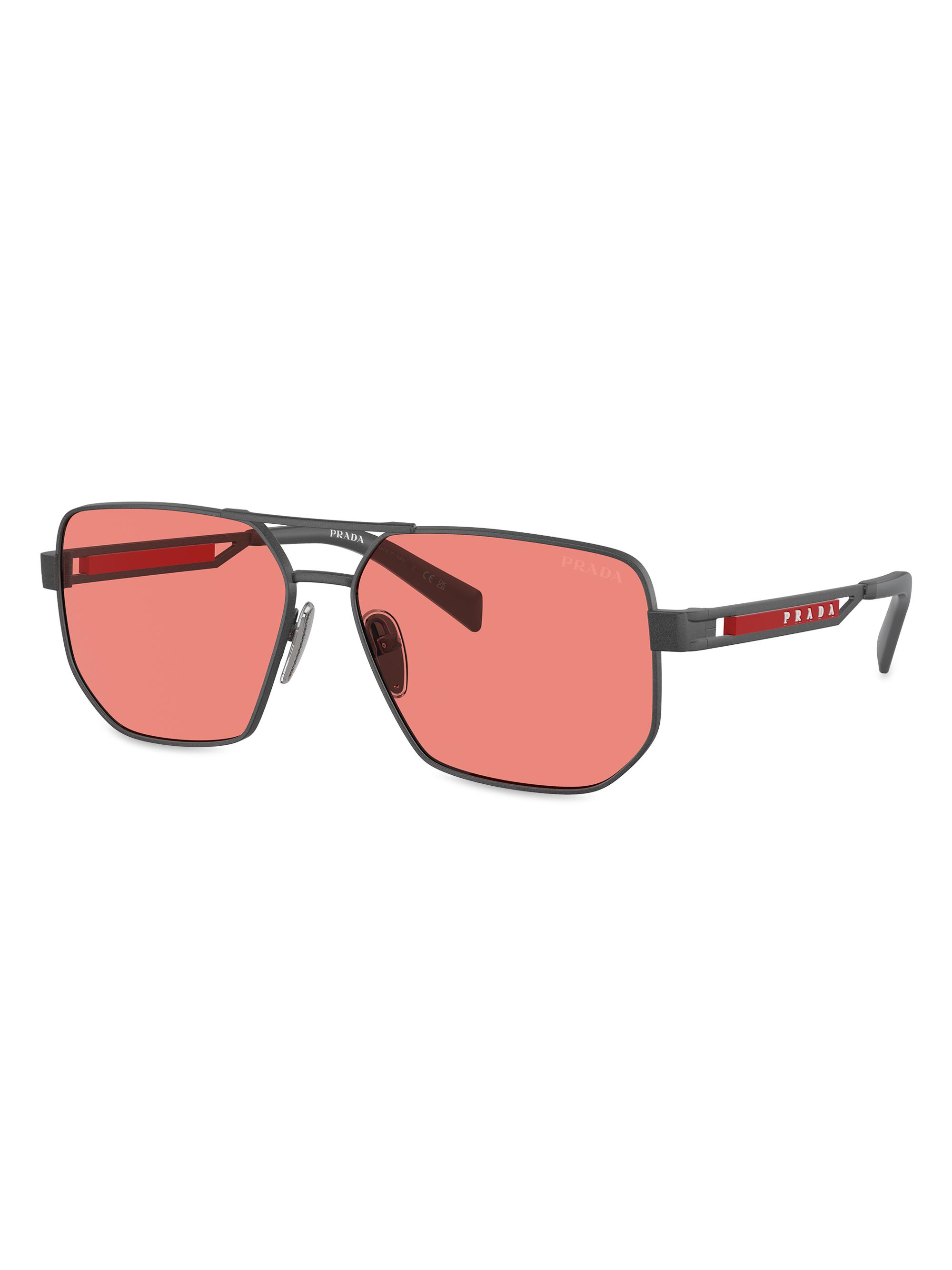 Prada Linea Rossa 0PS 51ZS 59MM Aviator Sunglasses | Saks Fifth Avenue