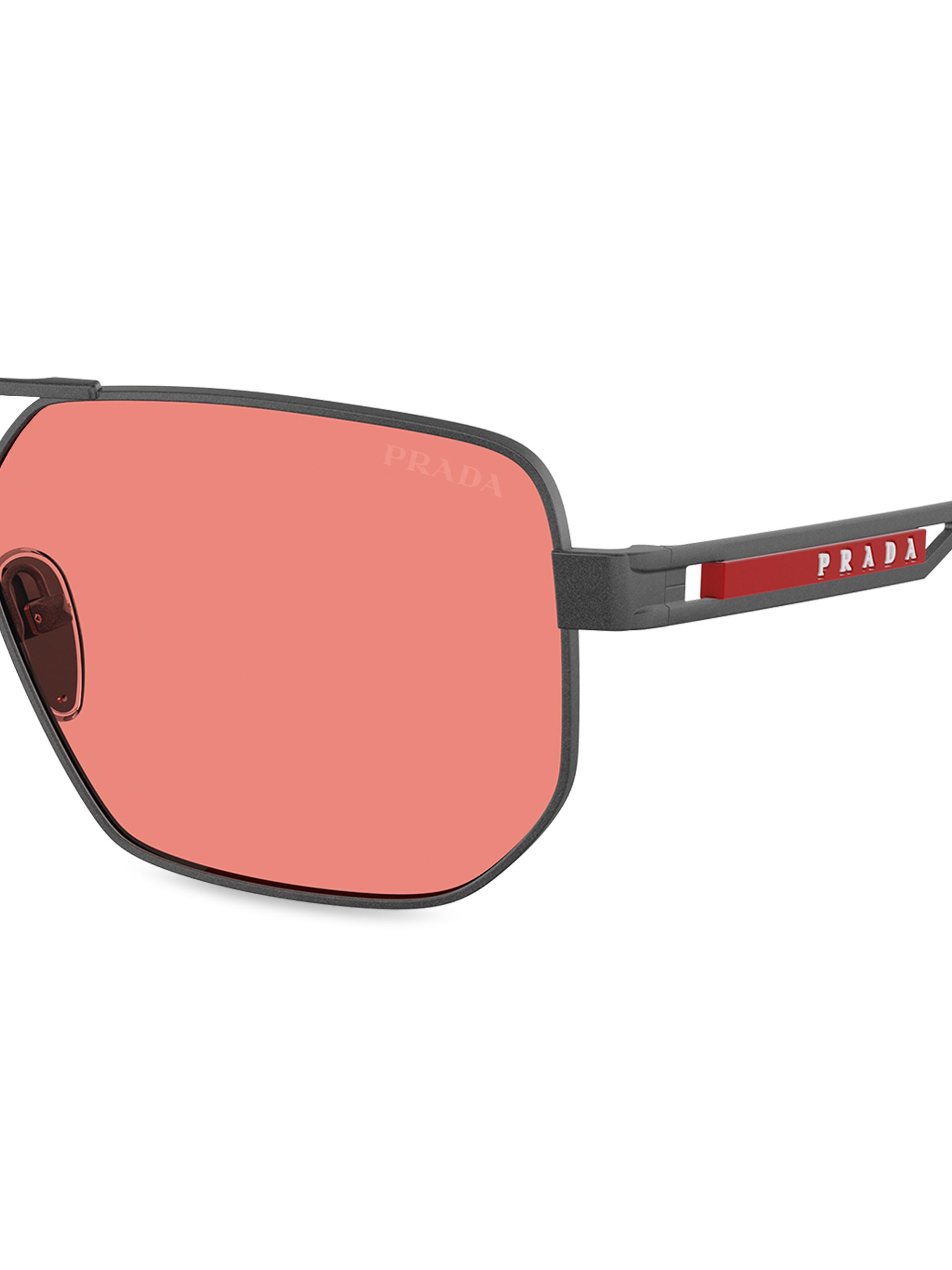 Prada Linea Rossa 0PS 51ZS 59MM Aviator Sunglasses | Saks Fifth Avenue