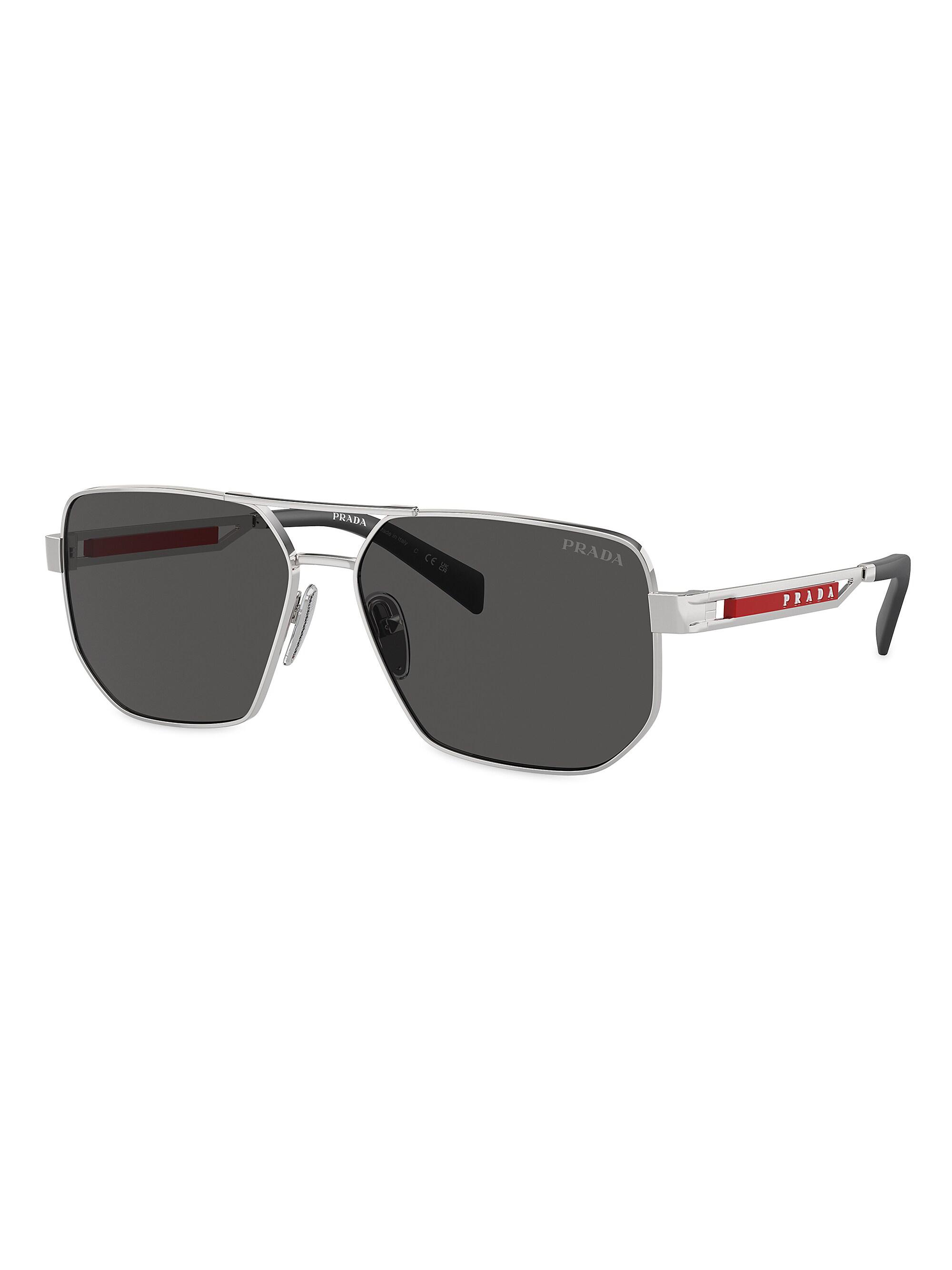 Prada Linea Rossa 61MM Aviator Sunglasses | Saks Fifth Avenue