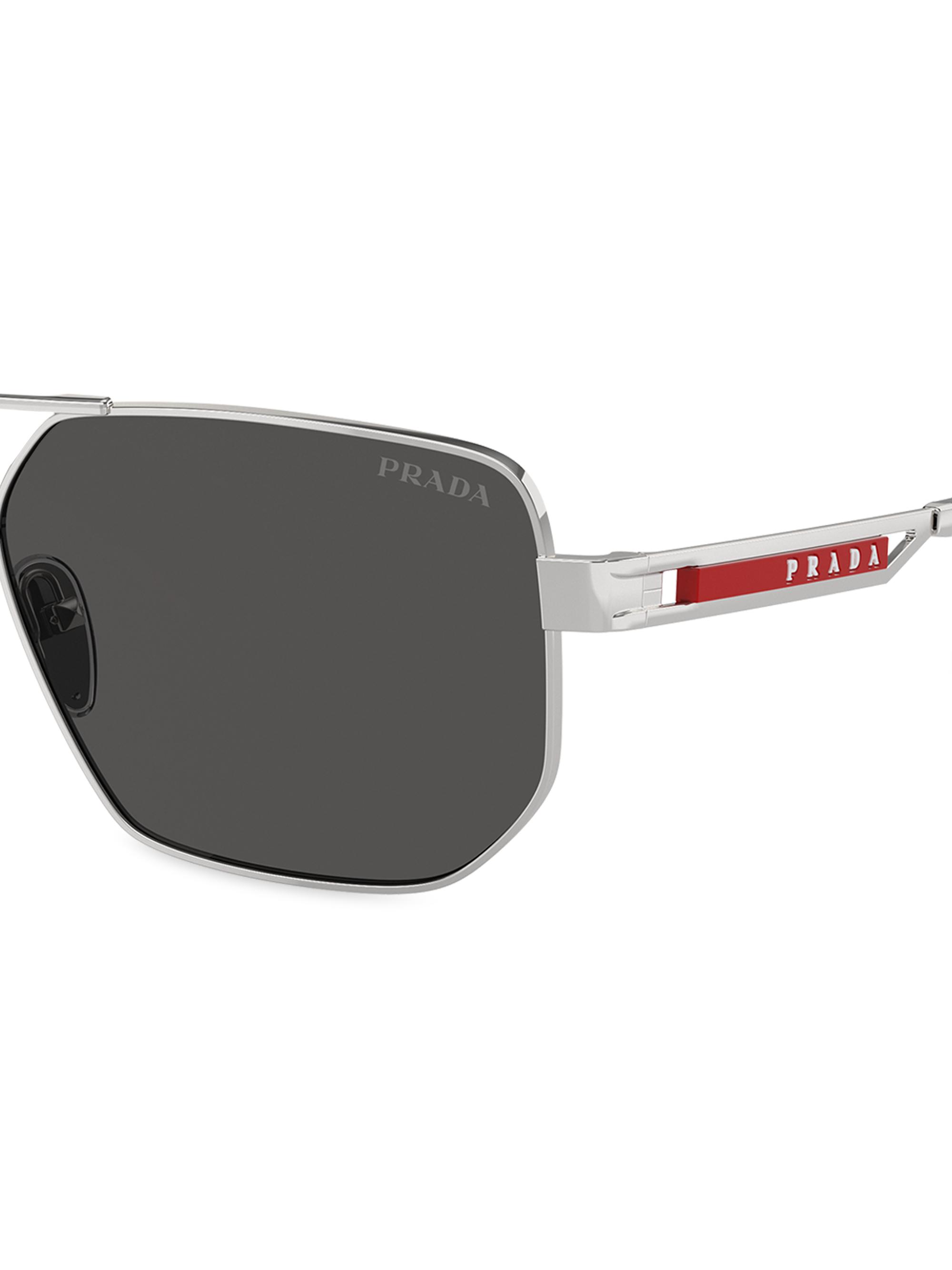 Prada Linea Rossa 0PS 51ZS 59MM Aviator Sunglasses | Saks Fifth Avenue