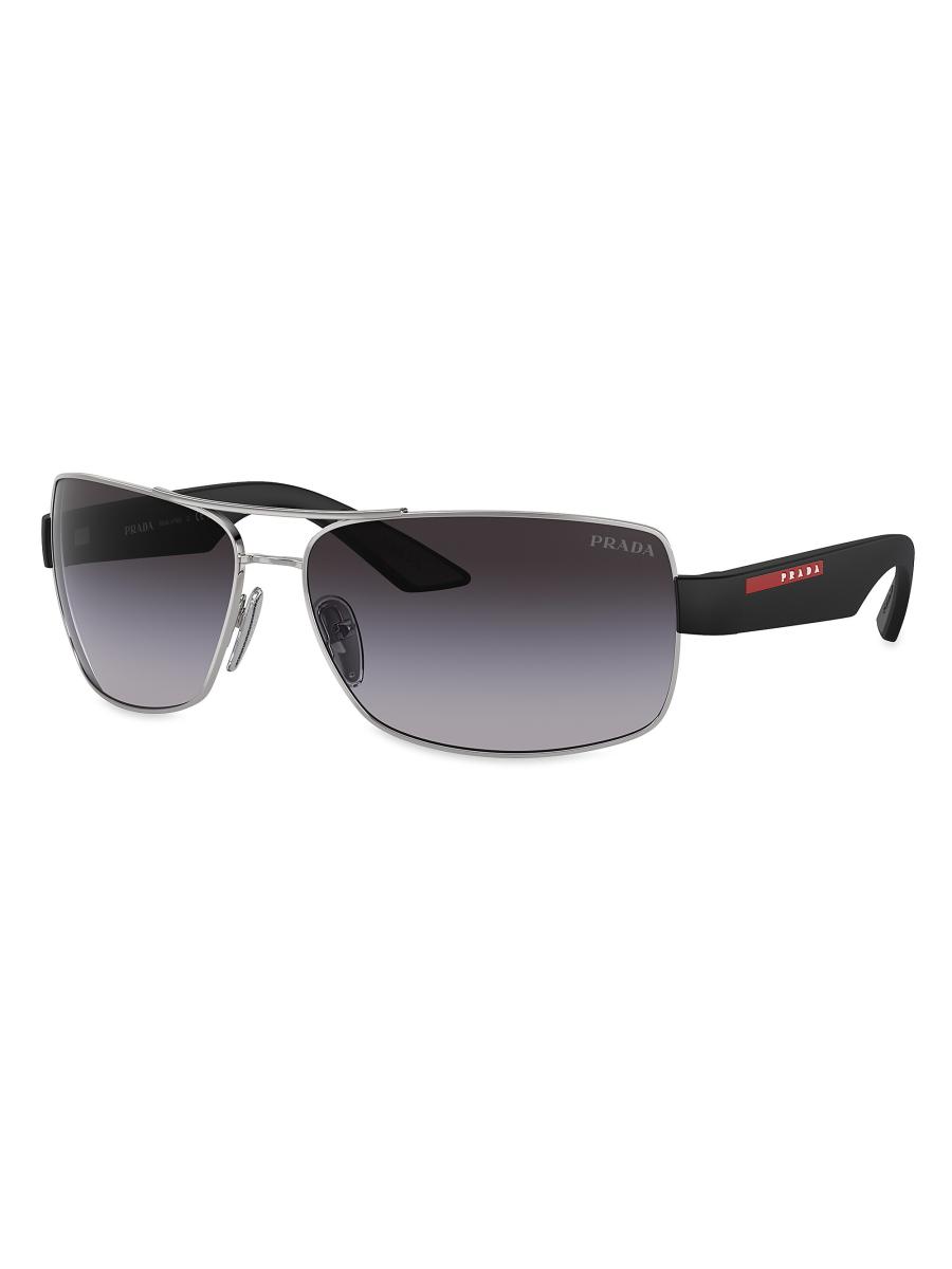 Prada Linea Rossa 65MM 50ZS Pillow Sunglasses | Saks Fifth Avenue