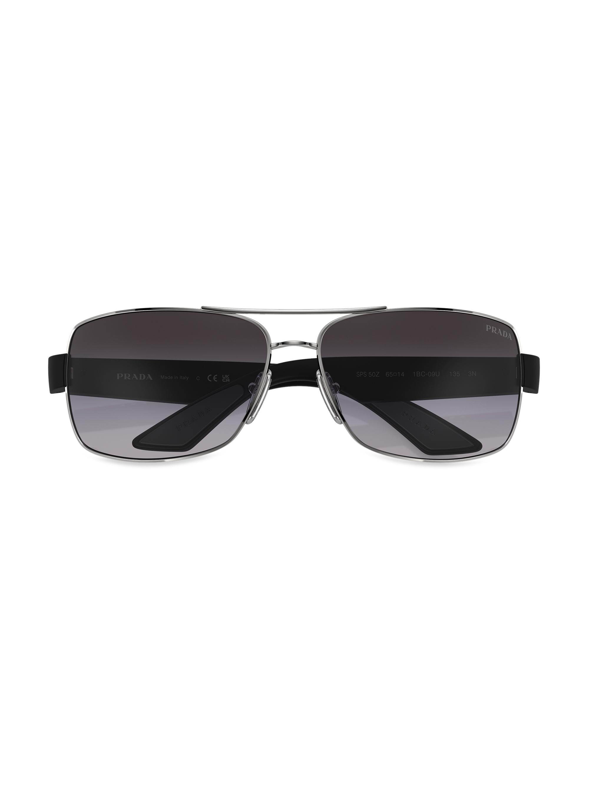 Prada Linea Rossa 65MM 50ZS Pillow Sunglasses | Saks Fifth Avenue