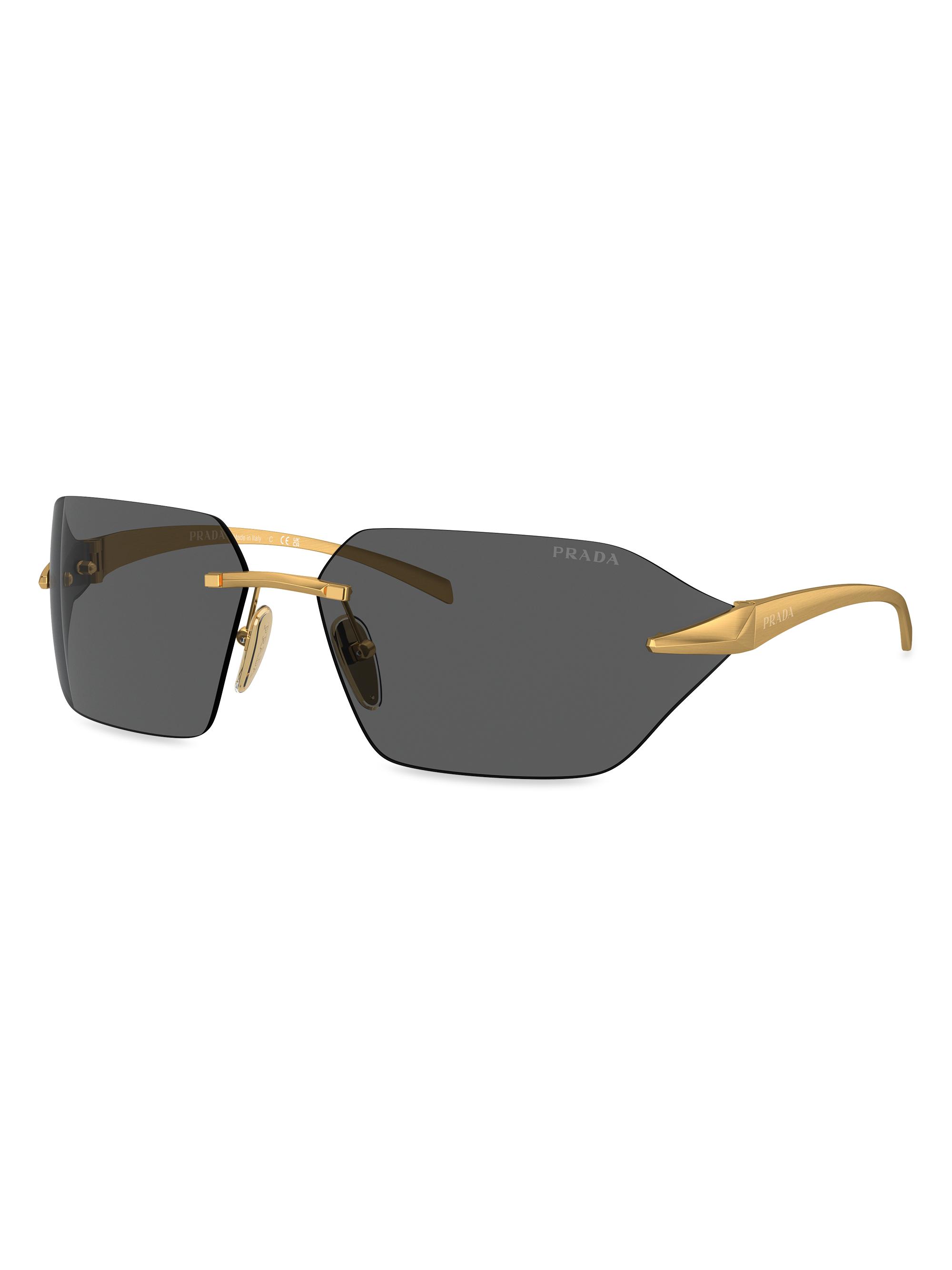 Prada 71MM Rectangular Sunglasses | Saks Fifth Avenue