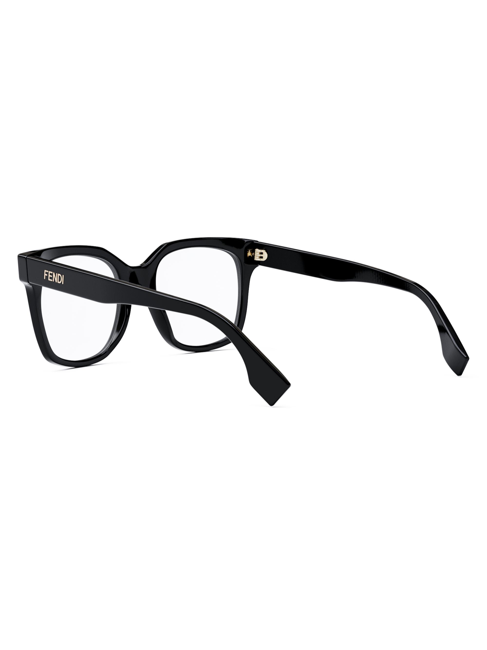 Fendi‎ Eyeglasses Black Frame Square Oval Eyeglasses FENDI EYEWEAR Fendi First square-frame acetate optical  main image 4