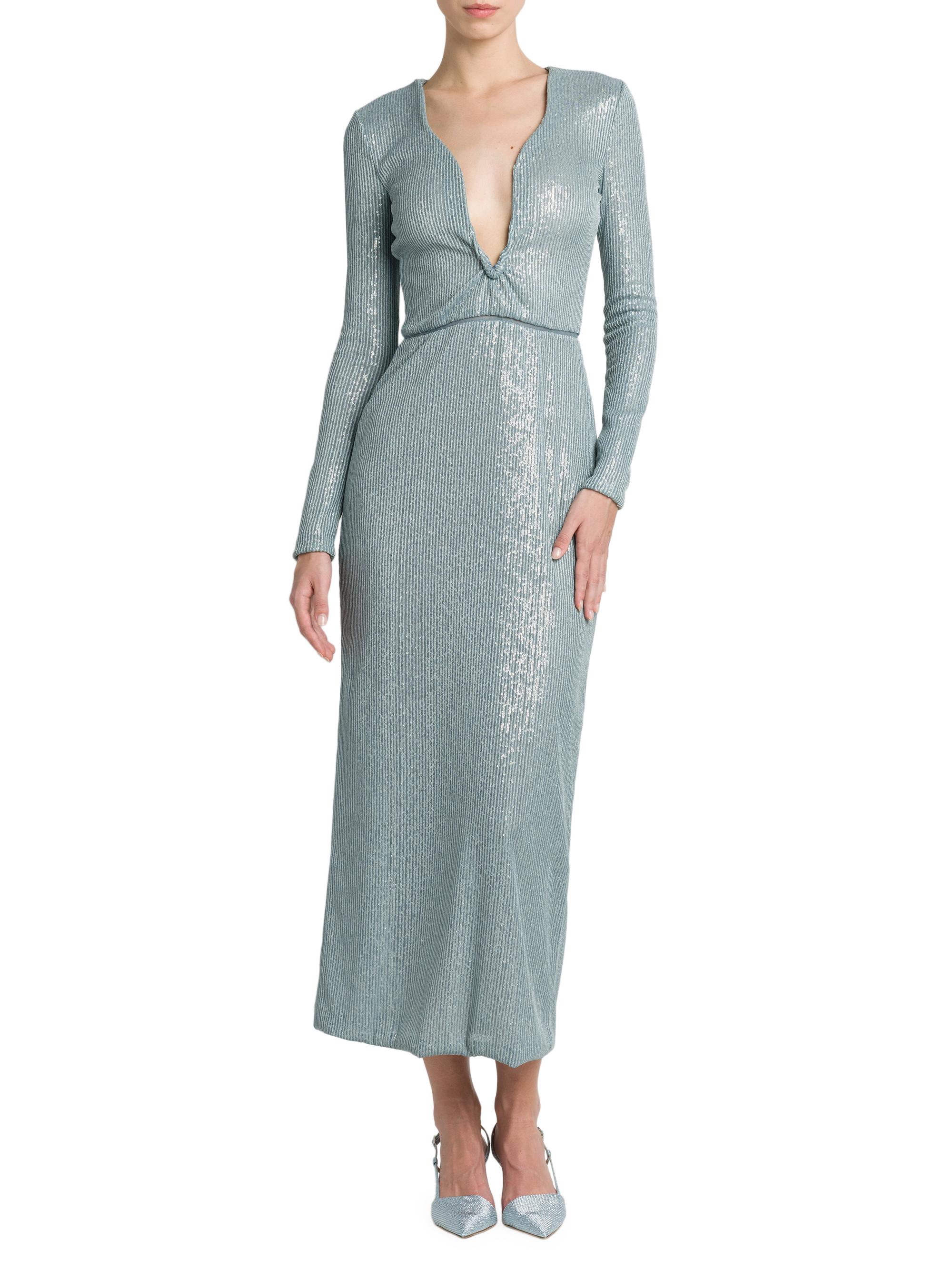 long sleeve puff sleeve dress Buy Slate Blue Dolman Puff Sleeve Dress New Collection S / Slate Blue / Poly Georgette