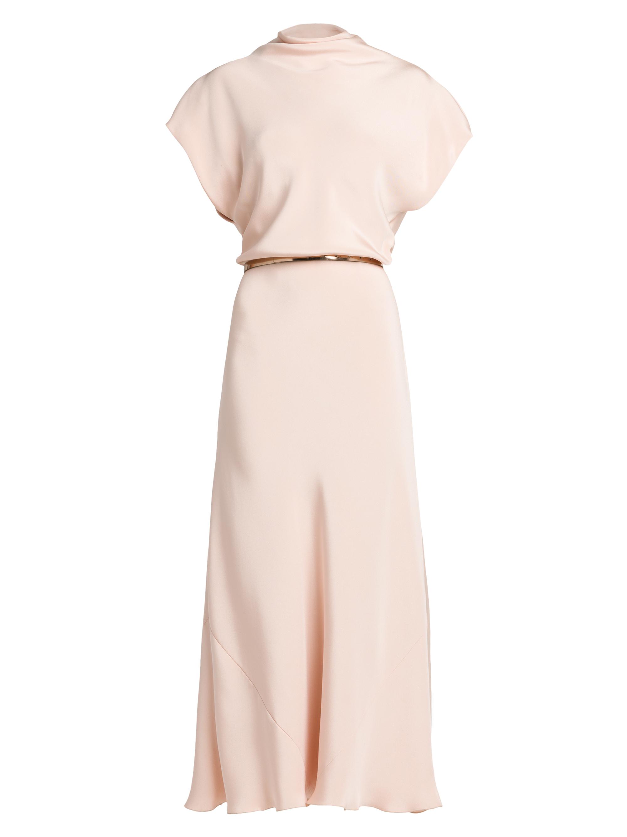 Giorgio Armani Women's Marrocaine Silk Belted Dress - Pink Gold