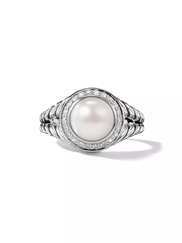 Albion Pearl Ring In Sterling Silver