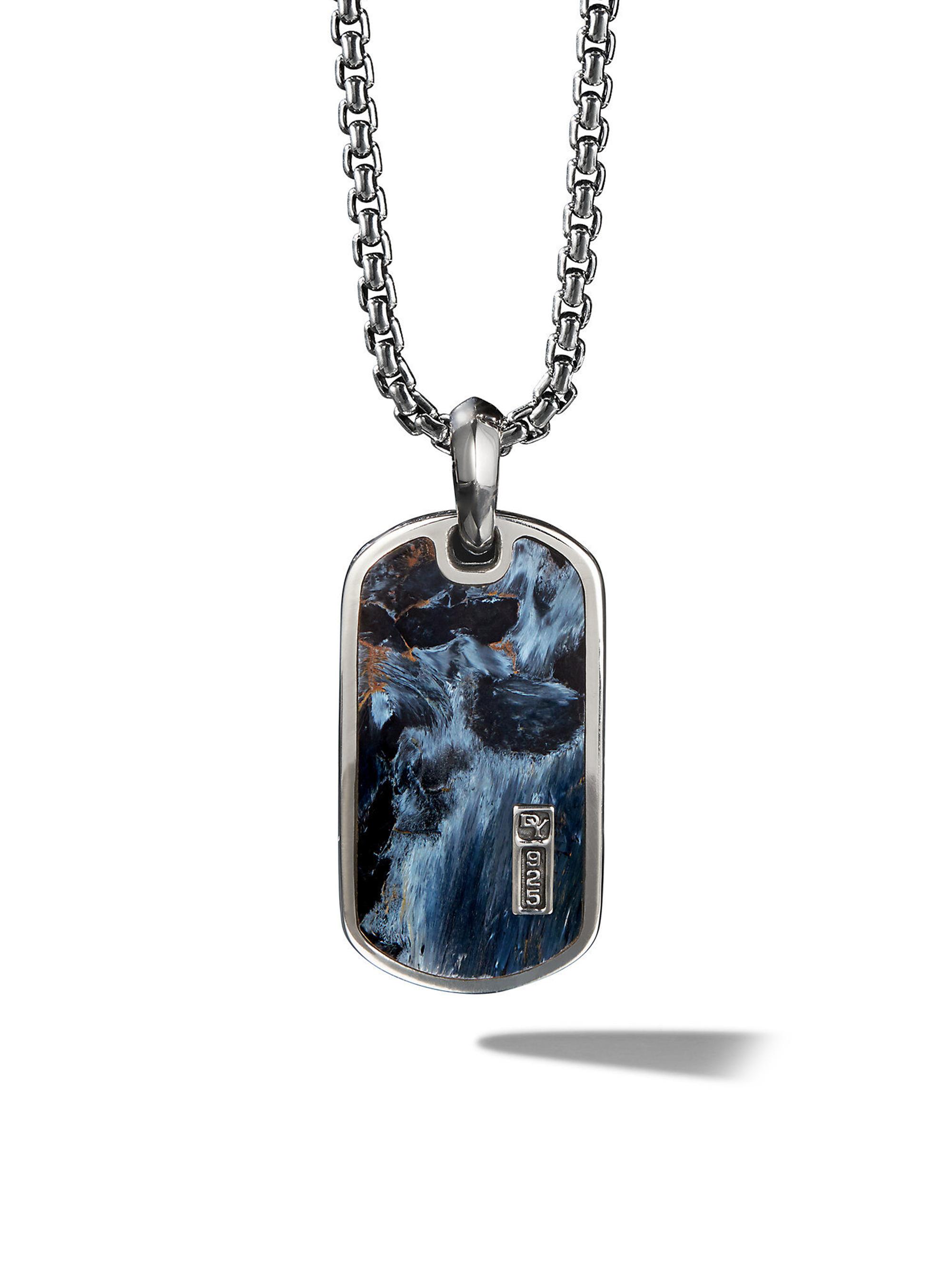 David Yurman Men's Streamline Beveled Tag - Pietersite