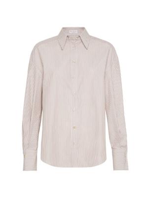 Brunello Cucinelli Monili bead-embellished shirt - White