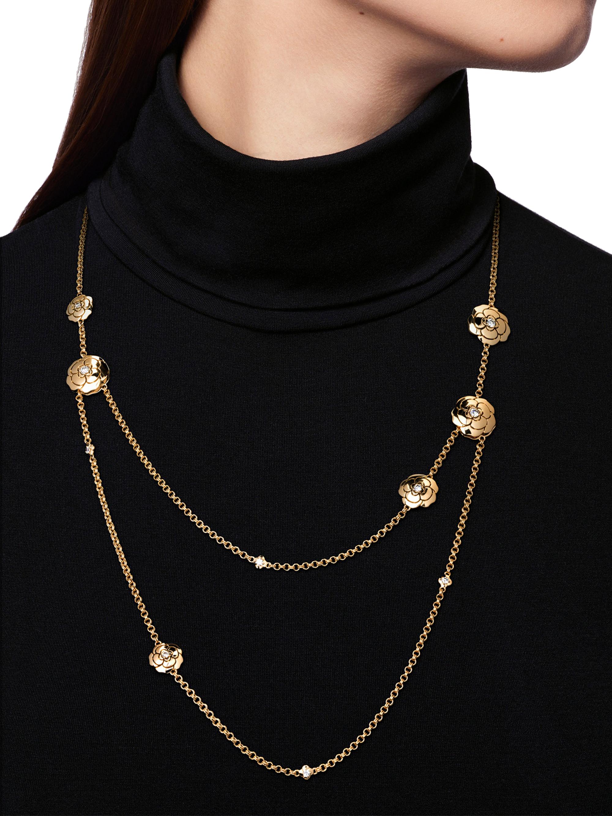 CHANEL Les Infinis De Camélia Transformable Long Necklace | Saks