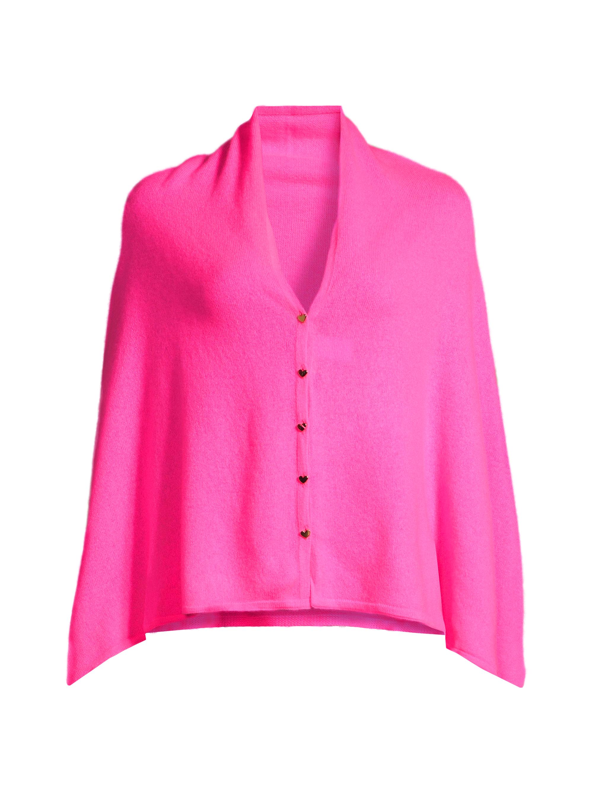 Lilly Pulitzer Women's Harp Cashmere Cape Sweater - Cerise Pink