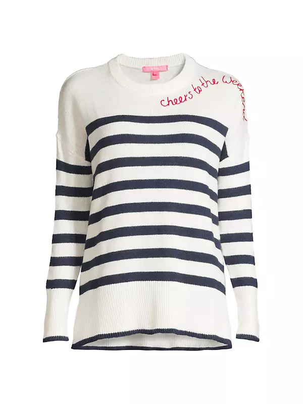 Shop Lilly Pulitzer Quince Striped Crewneck Sweater