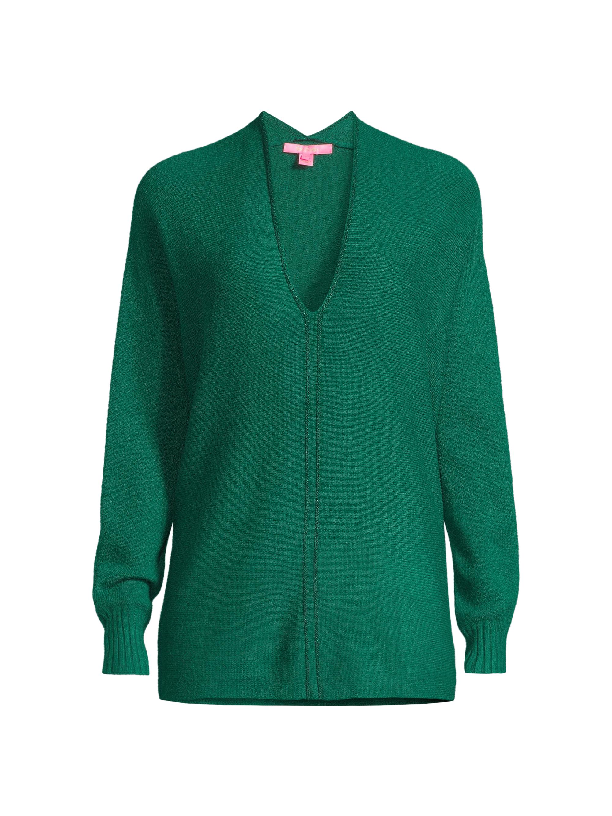 Lilly Pulitzer Women's Sevie V-Neck Sweater - Evergreen